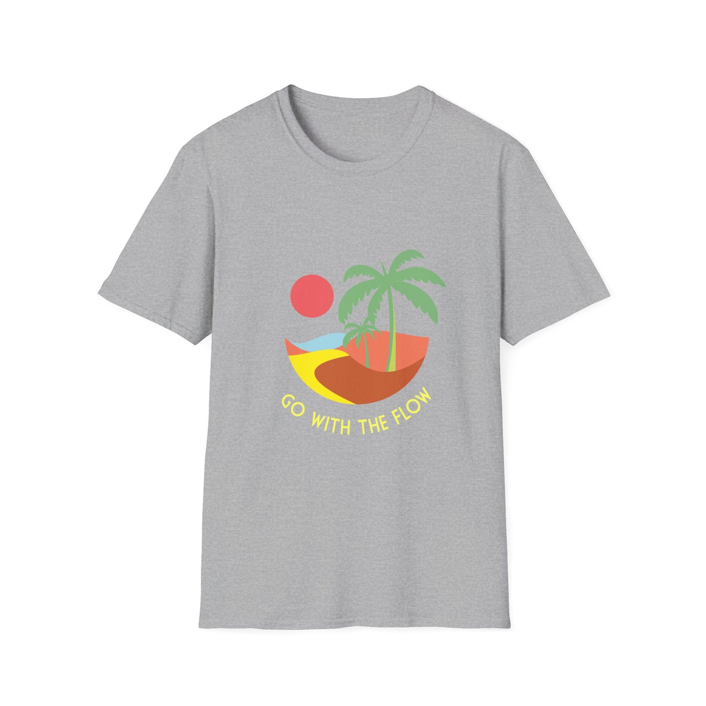 Flow Unisex T-Shirt - Go with the Flow Design