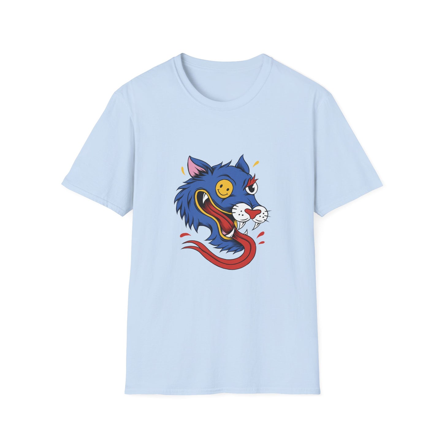 Wild Wolf Unisex T-Shirt - Crazy Wolf Design