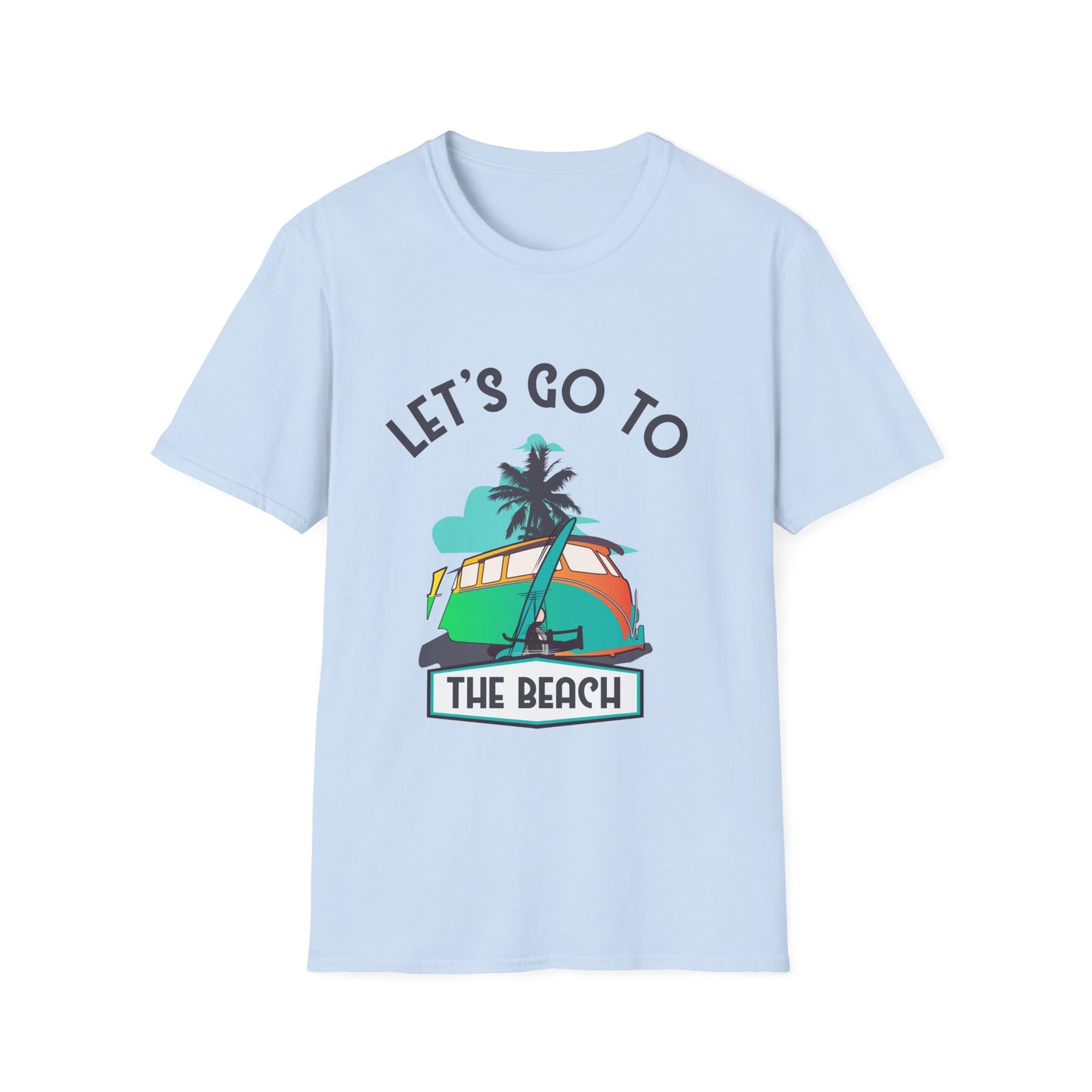 Beach Vibes Unisex T-Shirt - Lets Go To The Beach Design