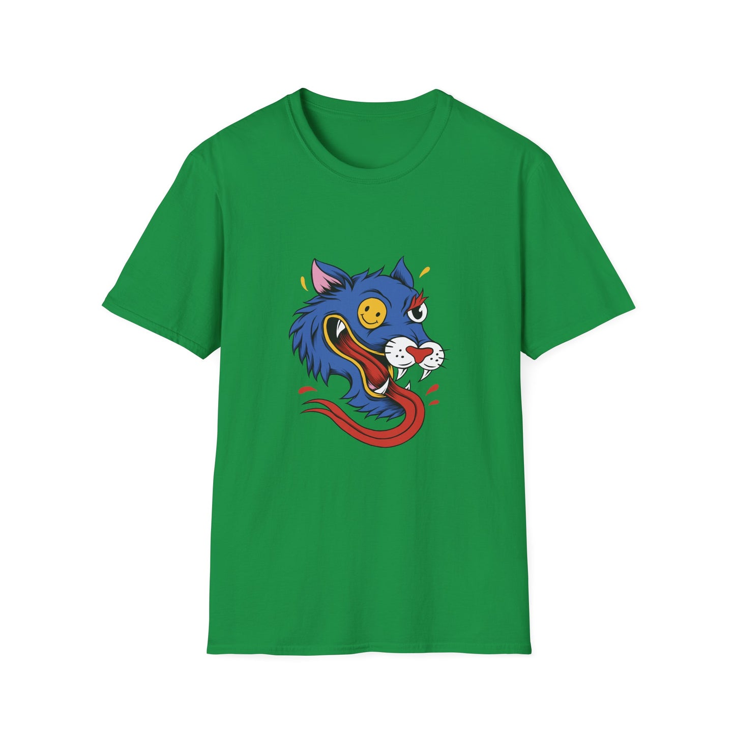 Wild Wolf Unisex T-Shirt - Crazy Wolf Design