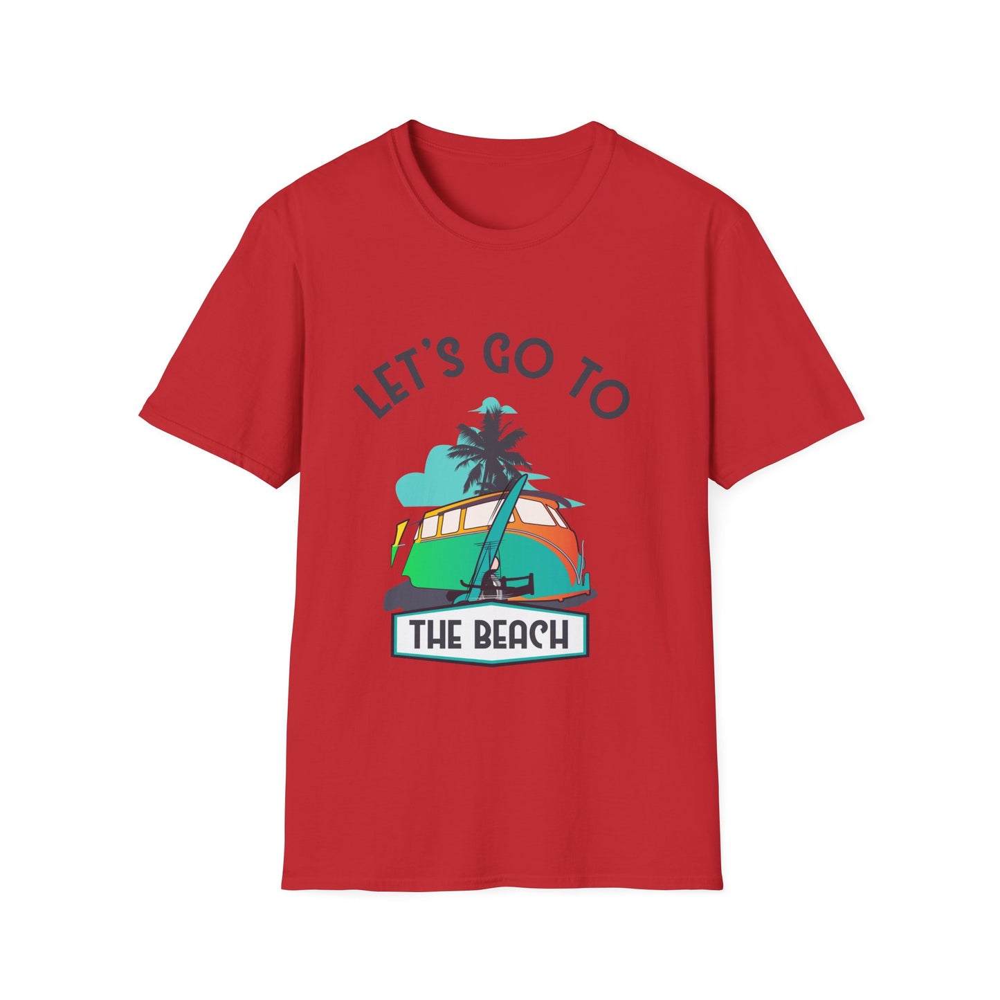 Beach Vibes Unisex T-Shirt - Lets Go To The Beach Design