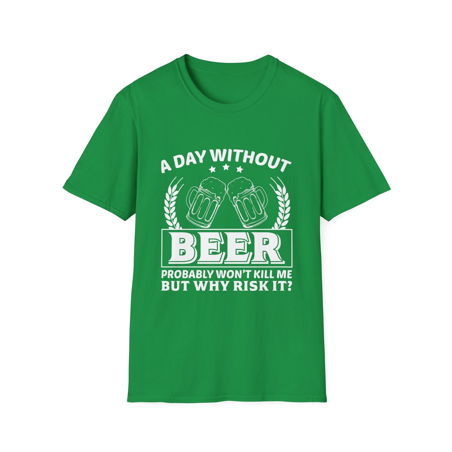 Beer Lover Unisex T-Shirt - A Day without Beer Design