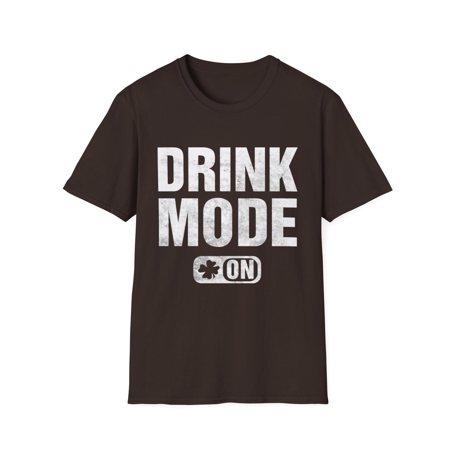 Drink Mode Unisex T-Shirt - Funny Graphic Tee for Casual Wear and Parties