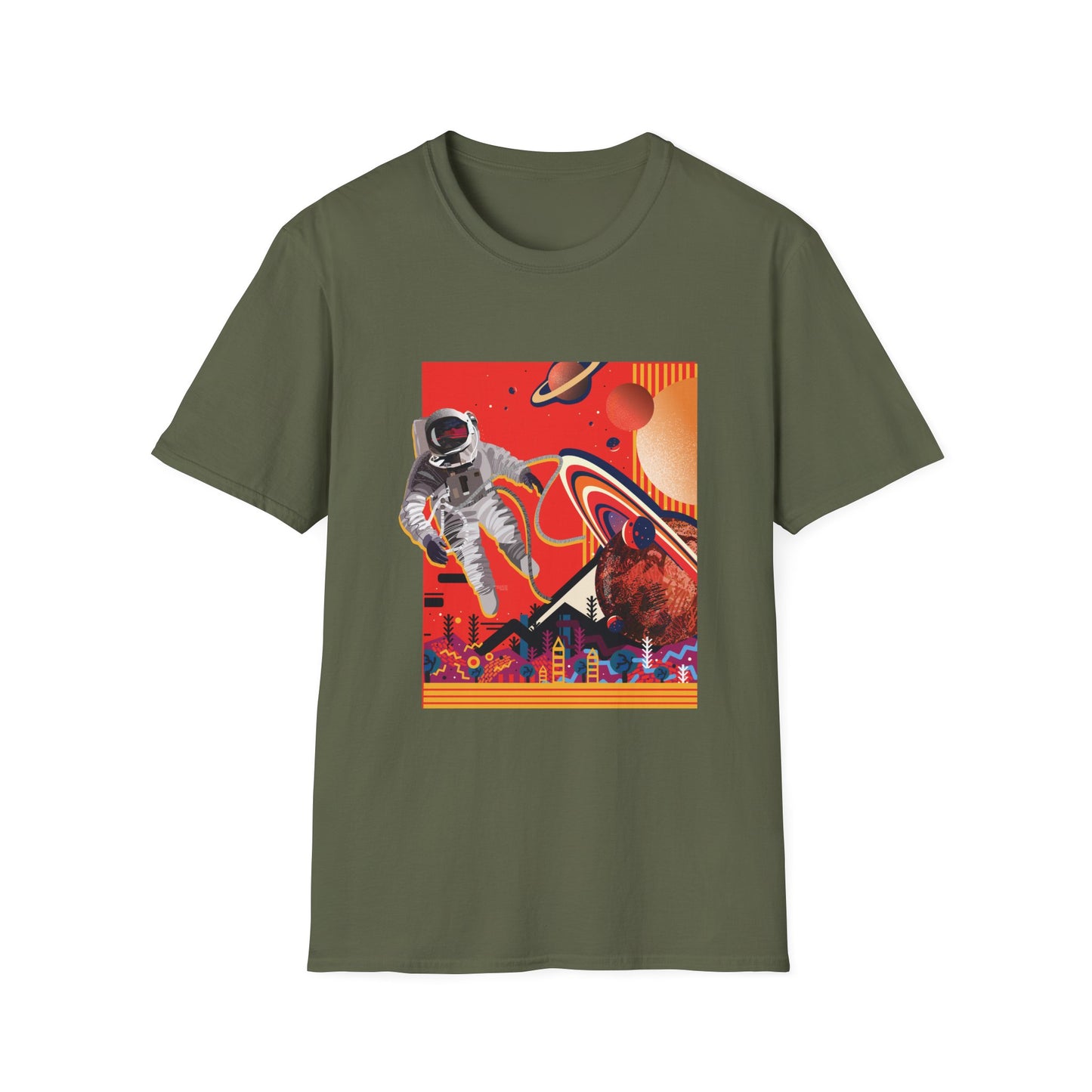 Astronaut T-Shirt - Space Explorer Unisex Softstyle Tee