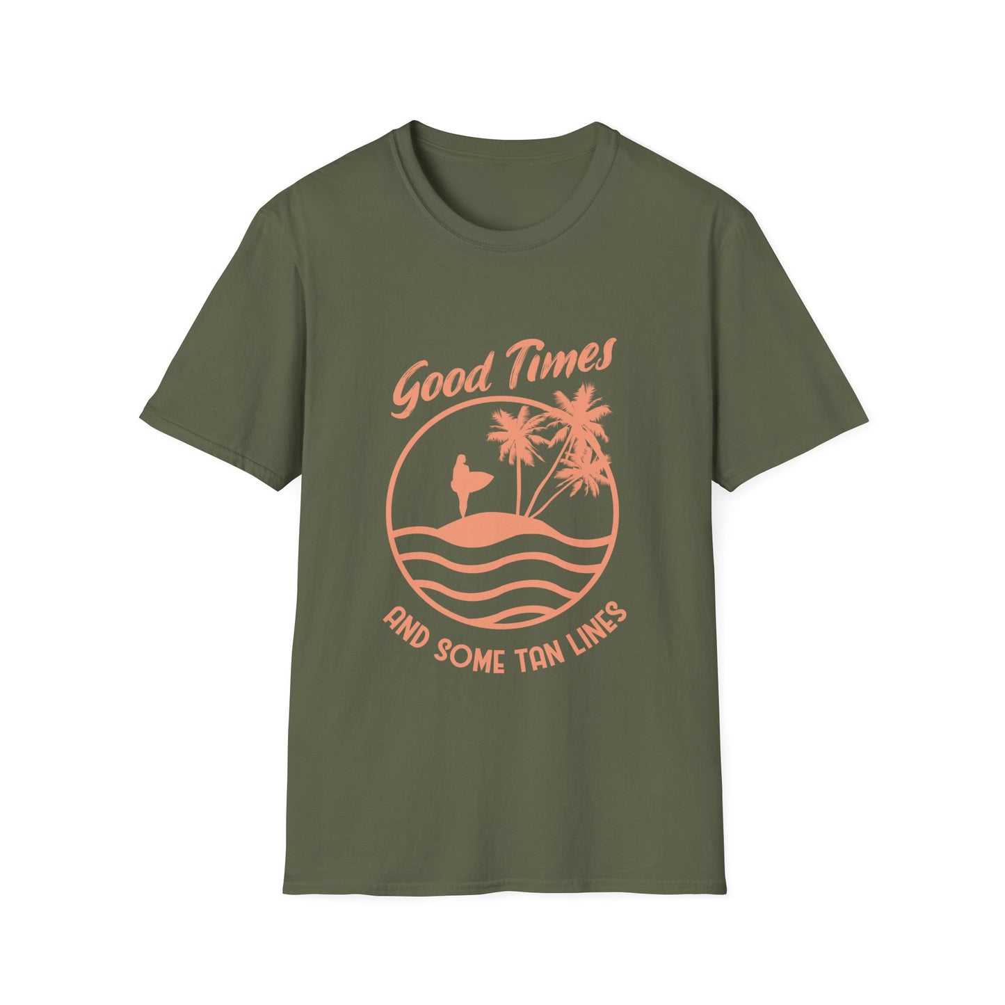 Tan Lines Unisex T-Shirt - Good Times Beach Vibes Shirt