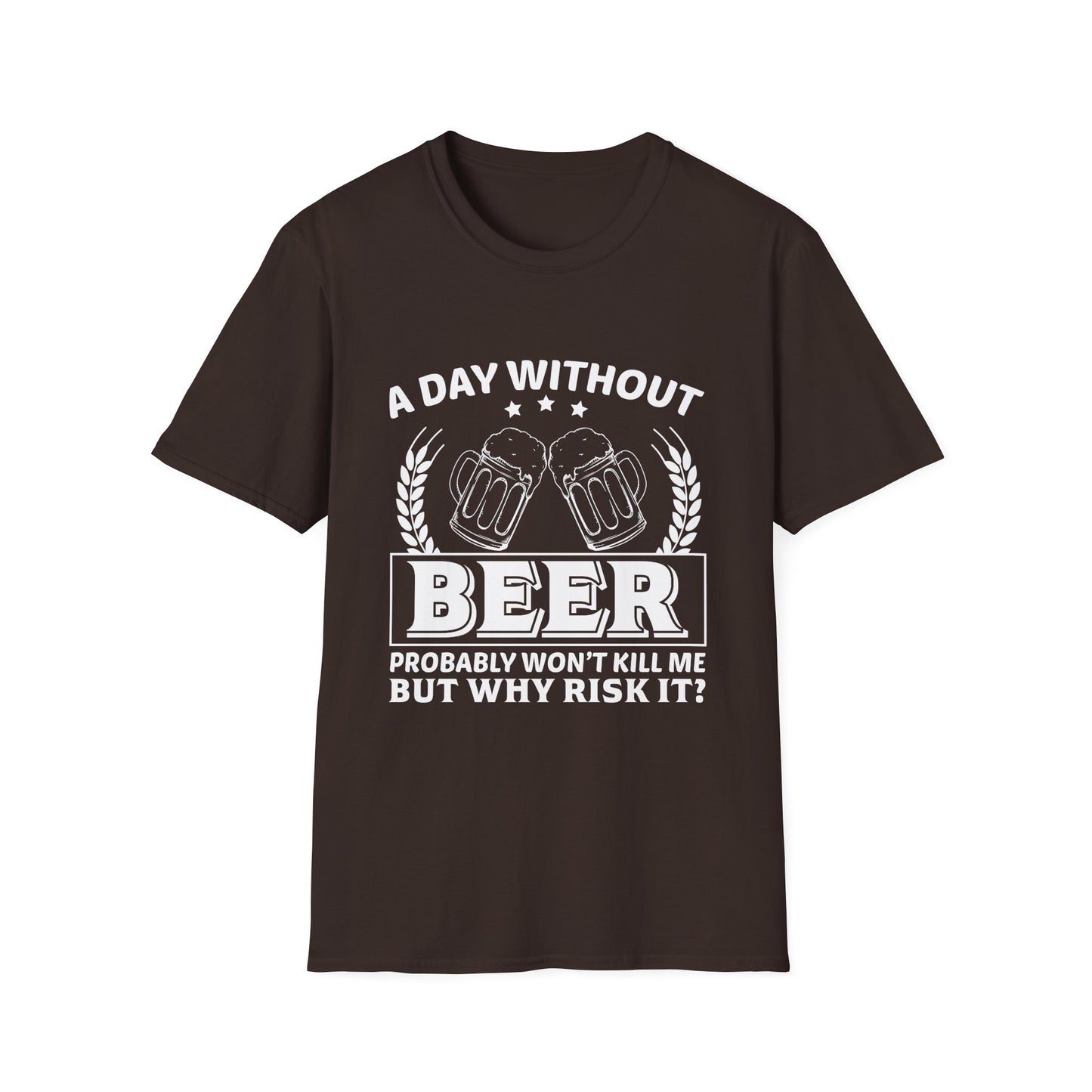 Beer Lover Unisex T-Shirt - A Day without Beer Design