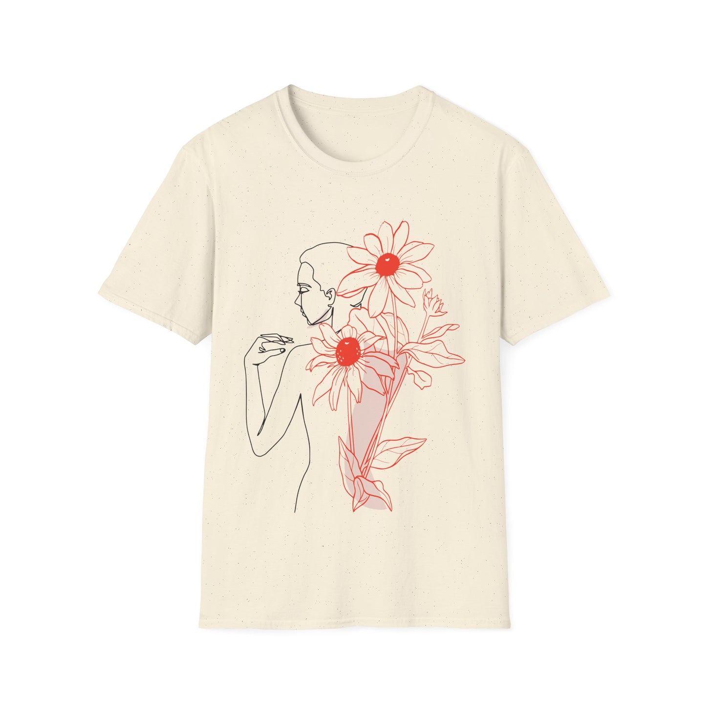 Floral Line Art Tee