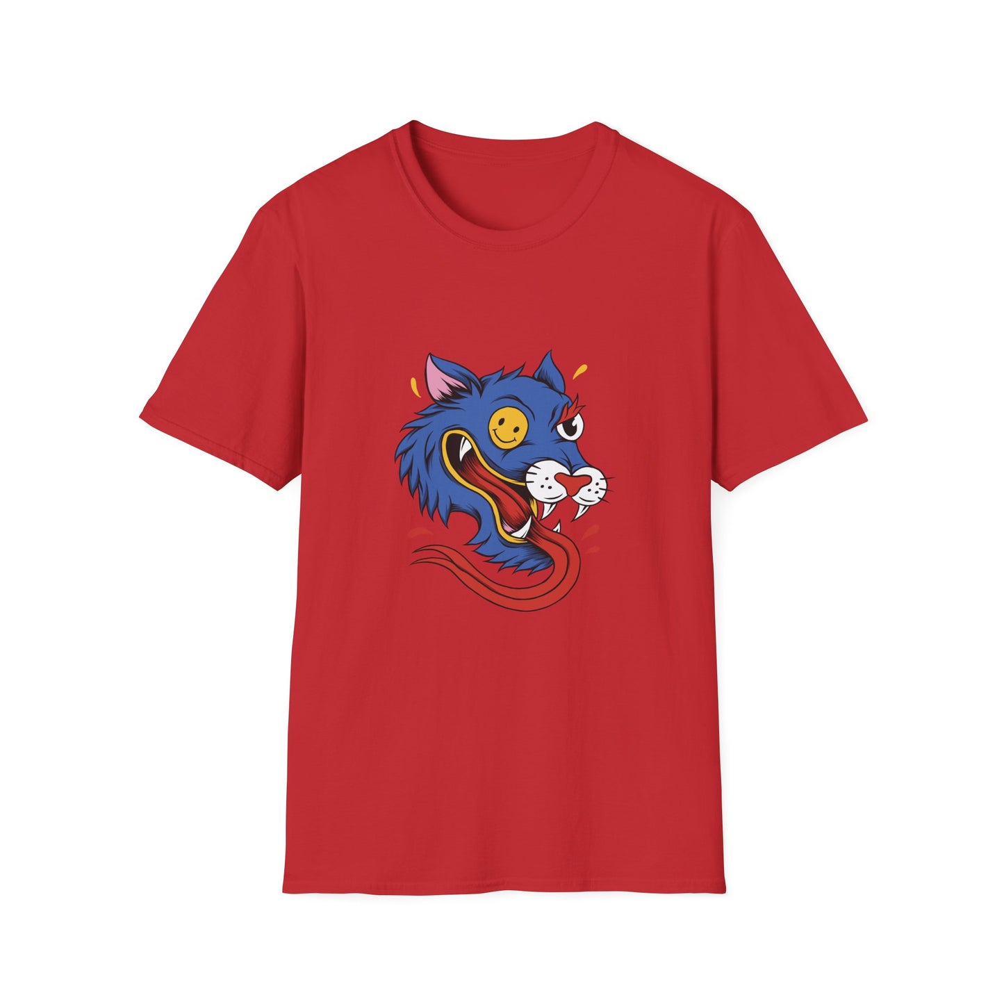 Wild Wolf Unisex T-Shirt - Crazy Wolf Design