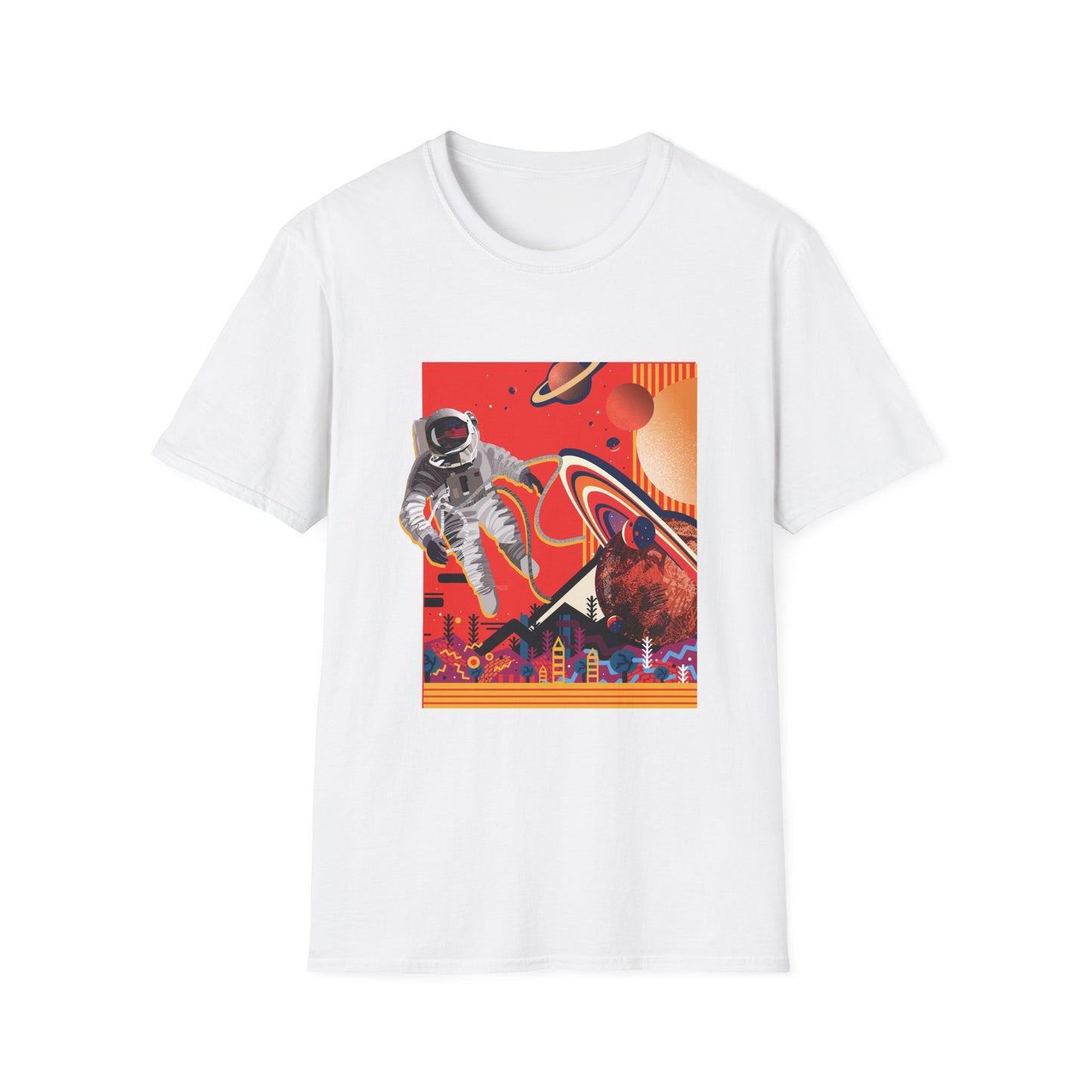 Astronaut T-Shirt - Space Explorer Unisex Softstyle Tee