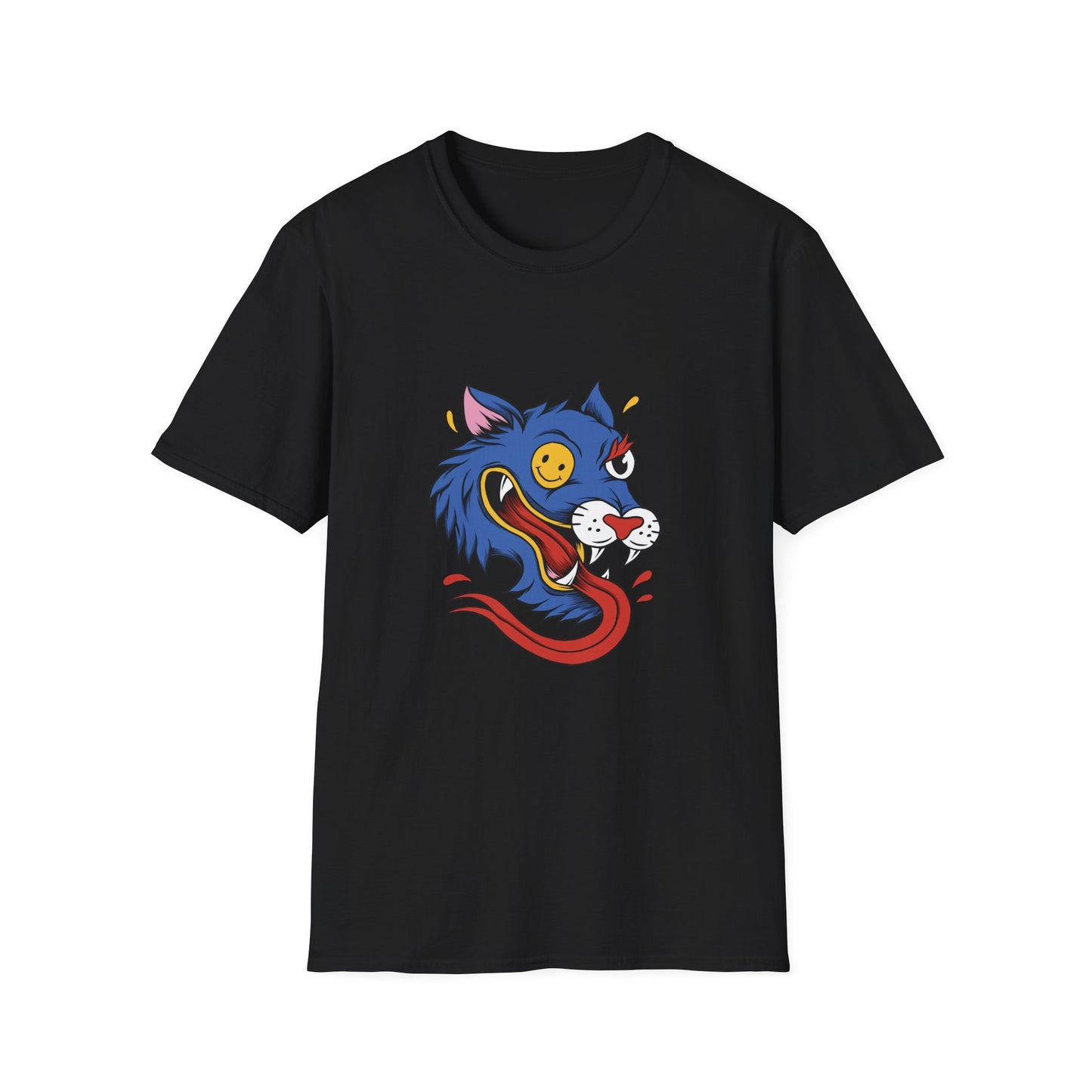 Wild Wolf Unisex T-Shirt - Crazy Wolf Design
