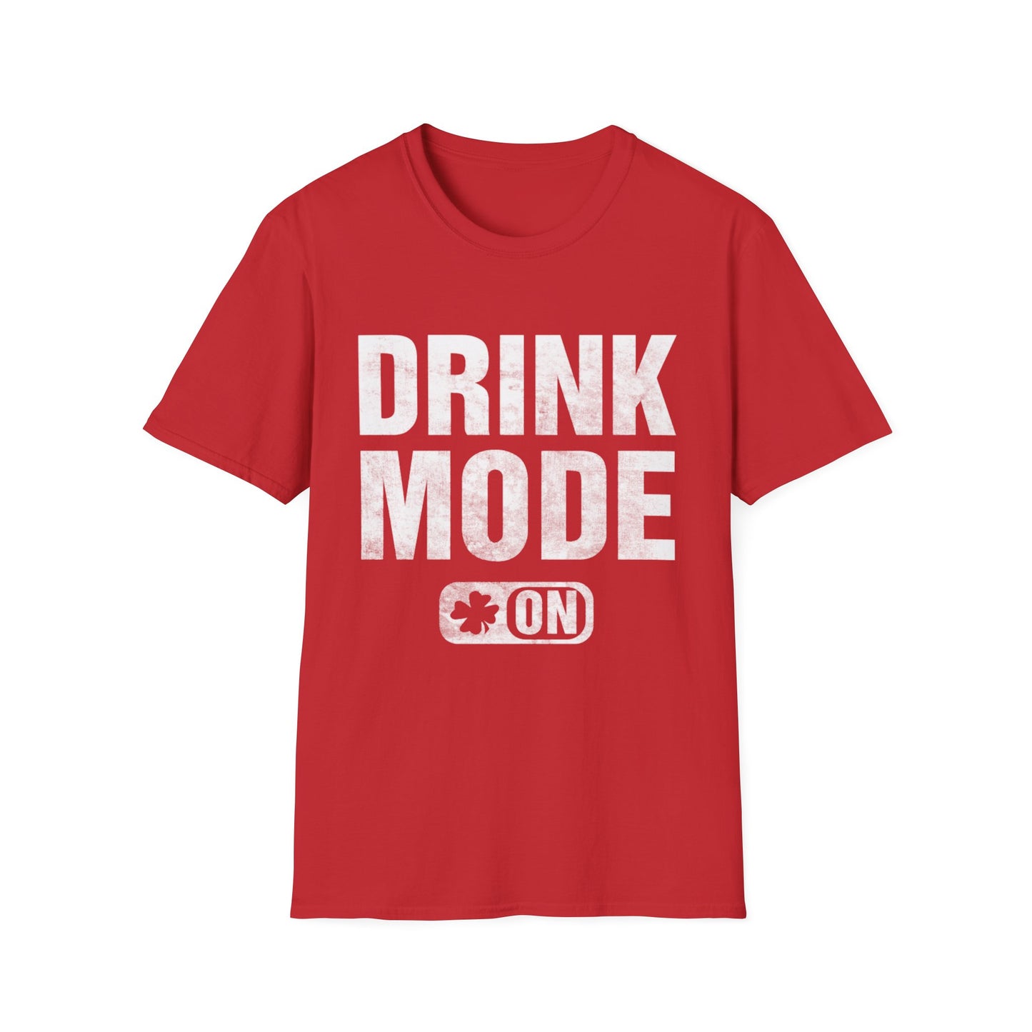 Drink Mode Unisex T-Shirt - Funny Graphic Tee for Casual Wear and Parties