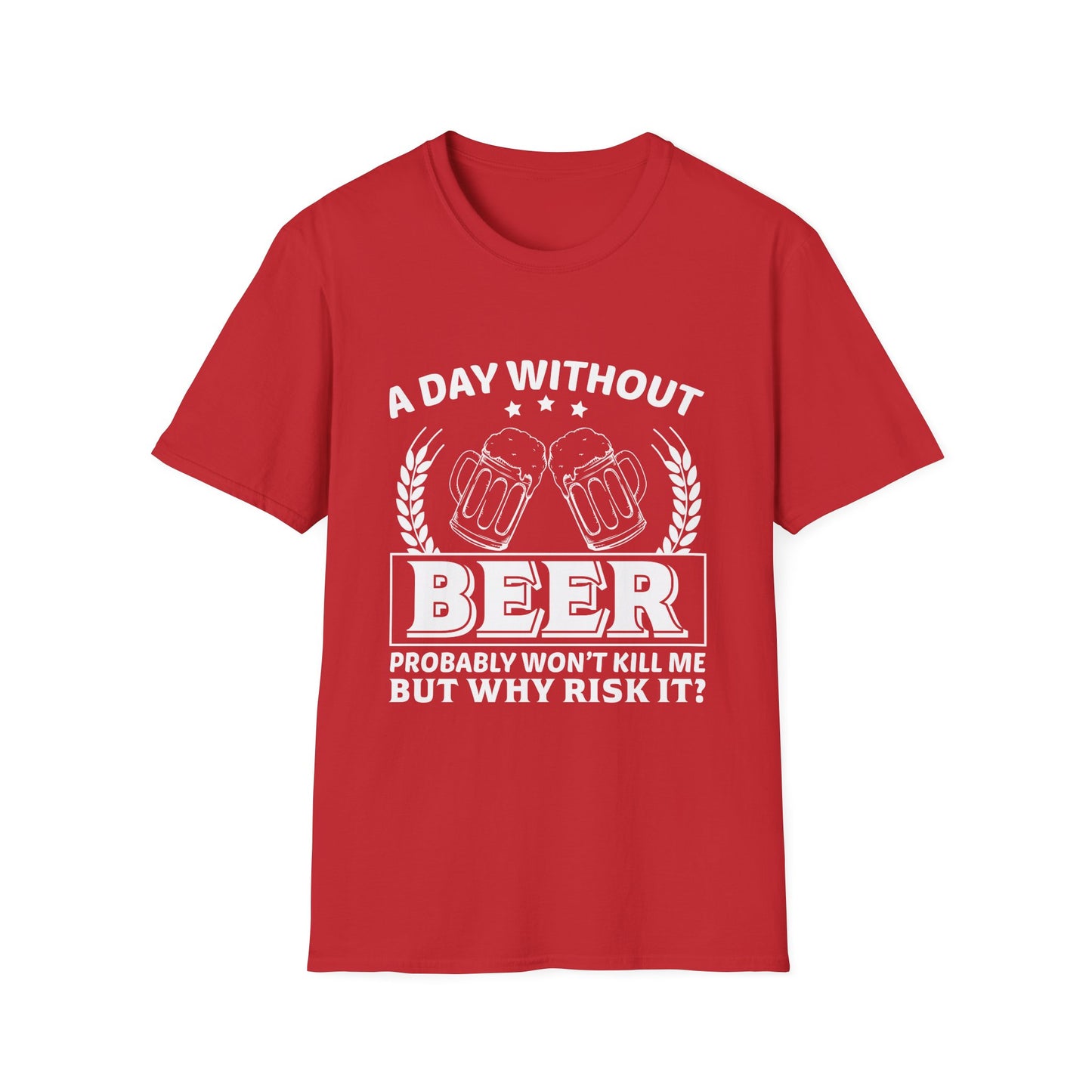 Beer Lover Unisex T-Shirt - A Day without Beer Design
