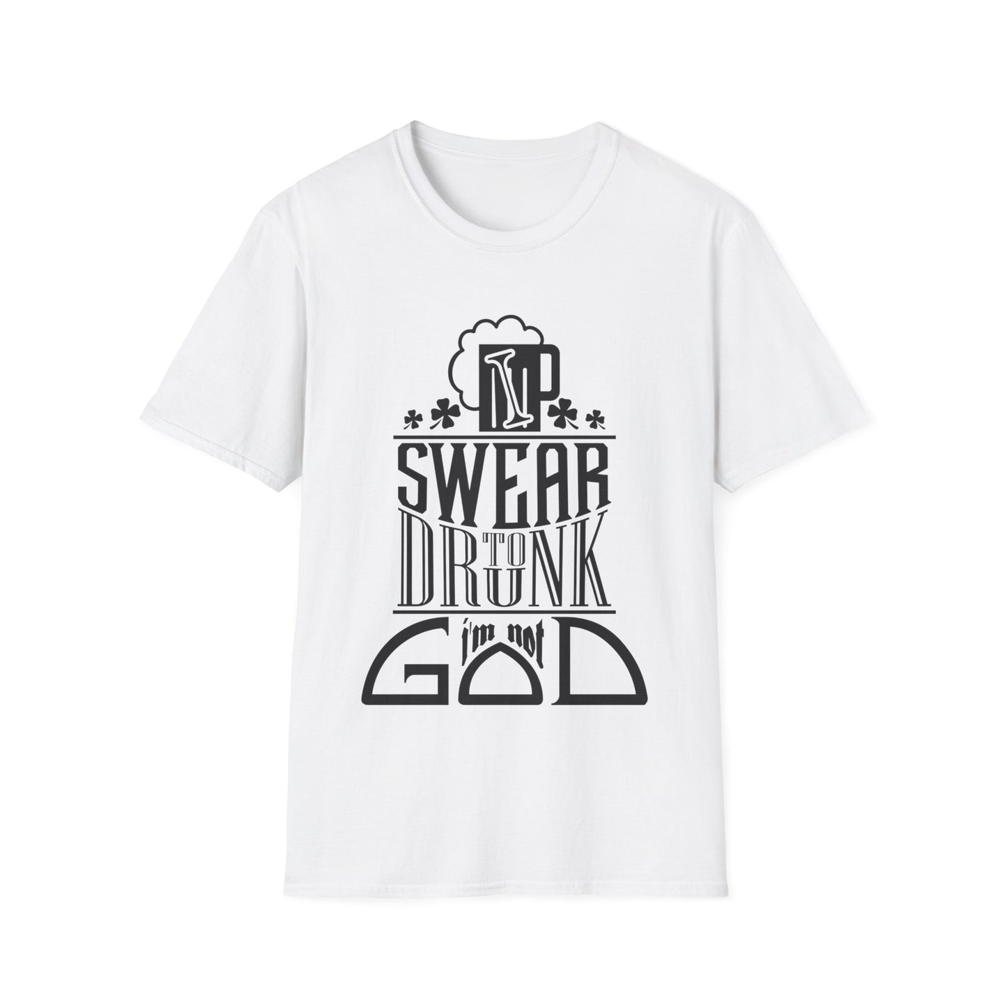 Funny Unisex Softstyle T-Shirt - I Swear Design