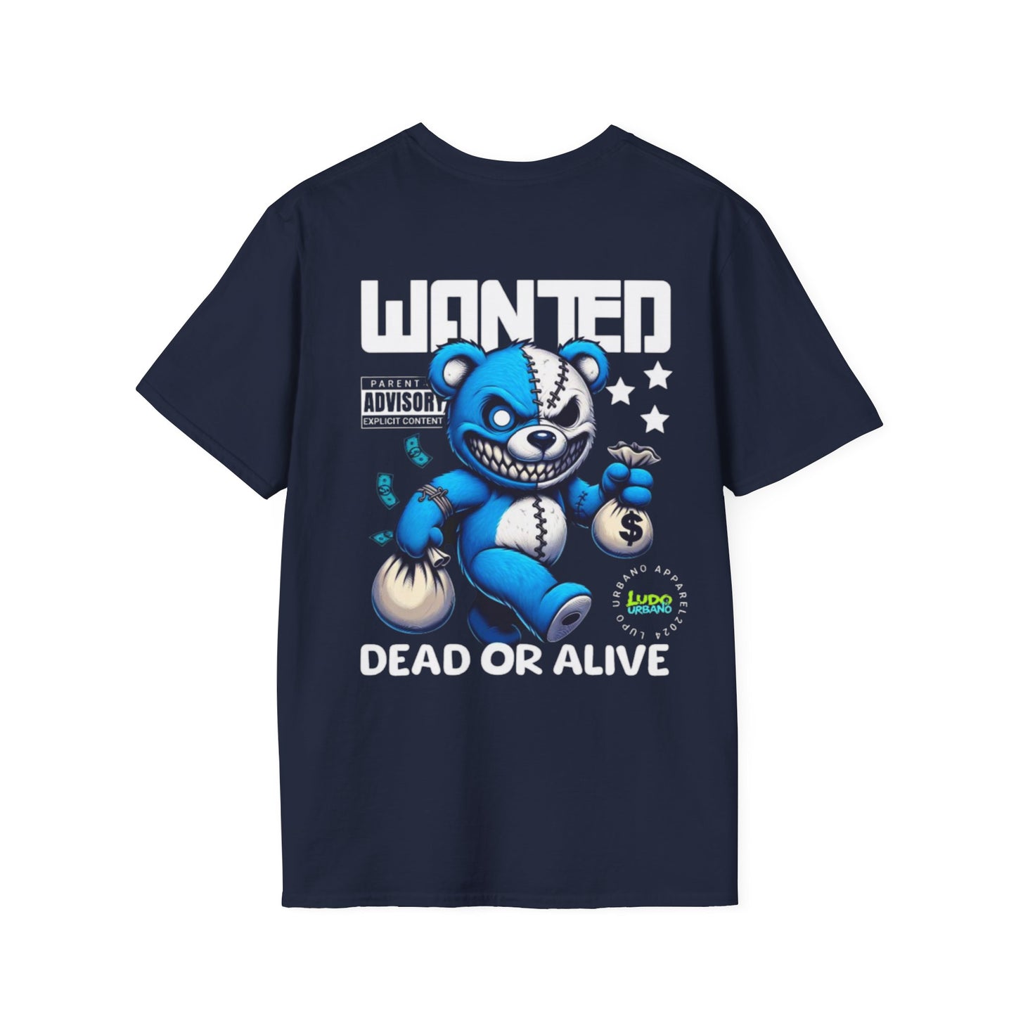 Graphic Tee "Wanted" Teddy Bear Unisex Softstyle T-Shirt