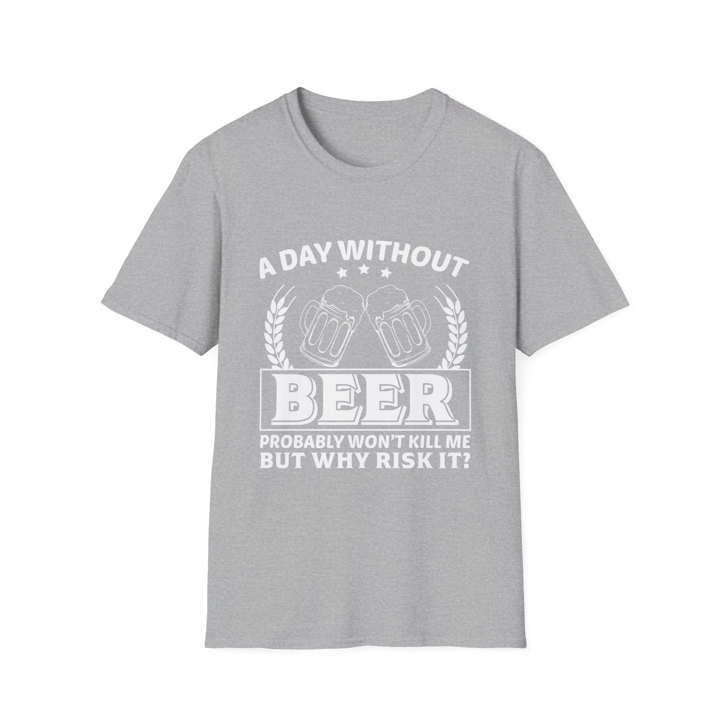 Beer Lover Unisex T-Shirt - A Day without Beer Design