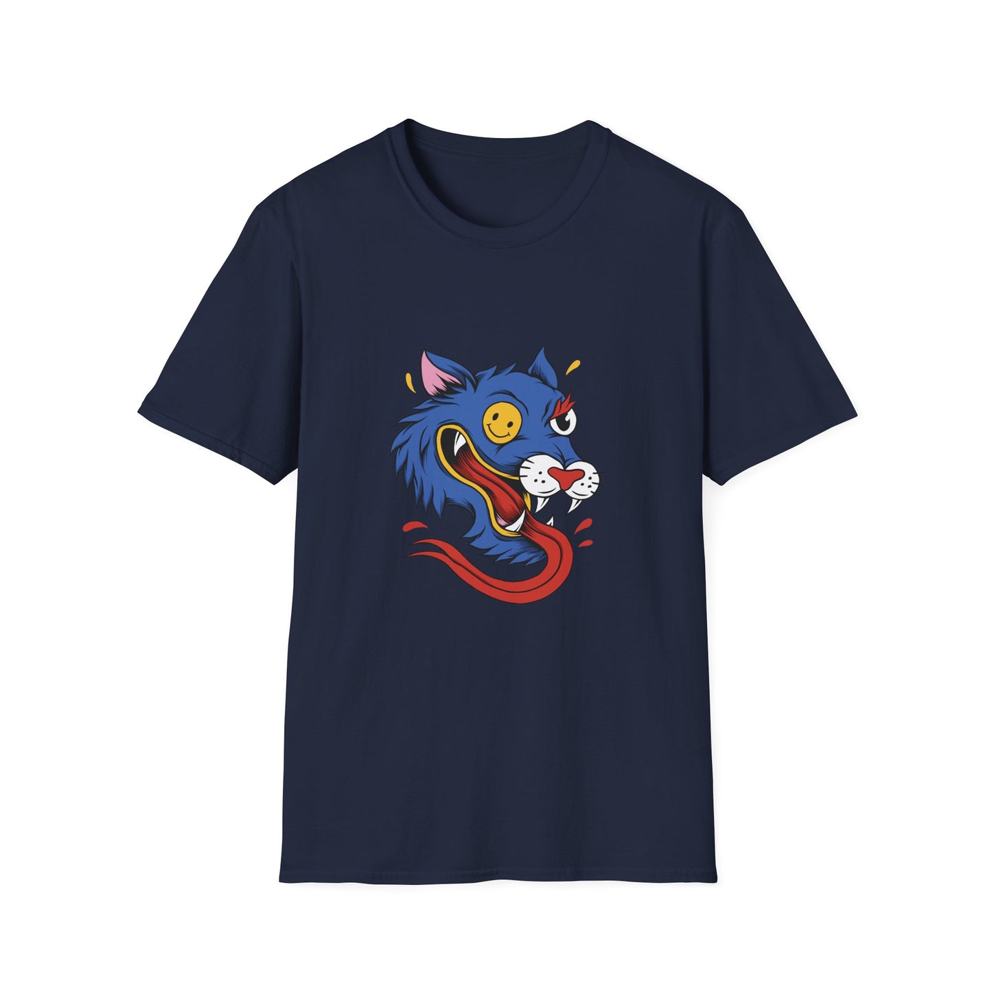 Wild Wolf Unisex T-Shirt - Crazy Wolf Design