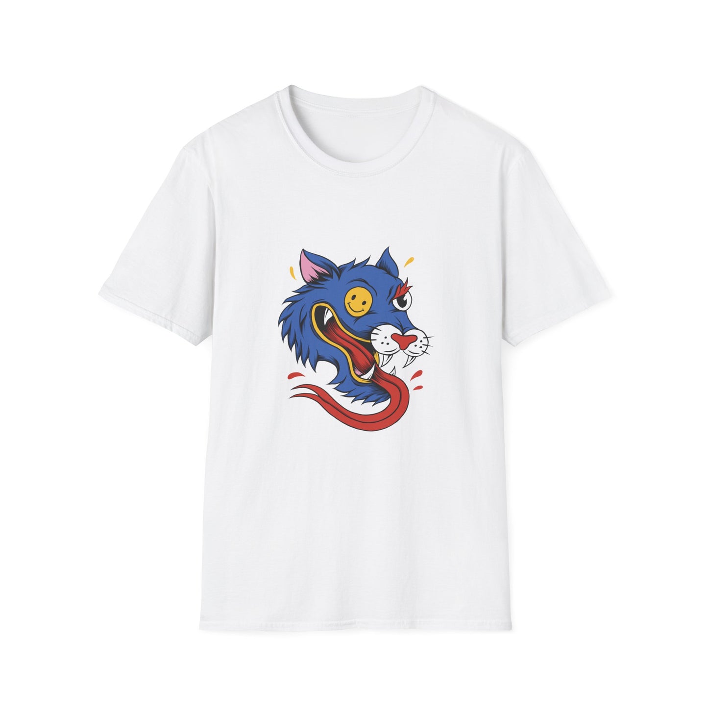 Wild Wolf Unisex T-Shirt - Crazy Wolf Design