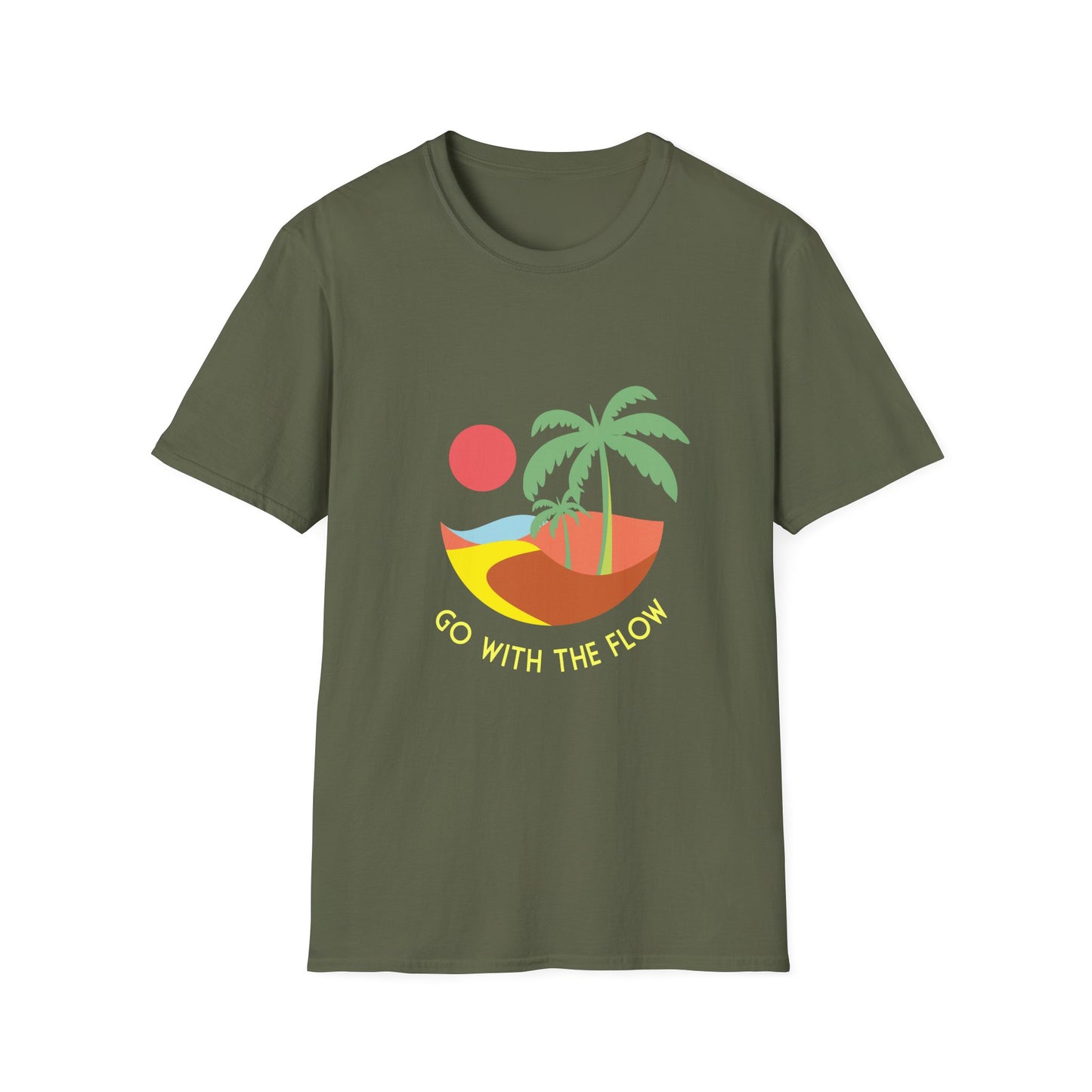Flow Unisex T-Shirt - Go with the Flow Design
