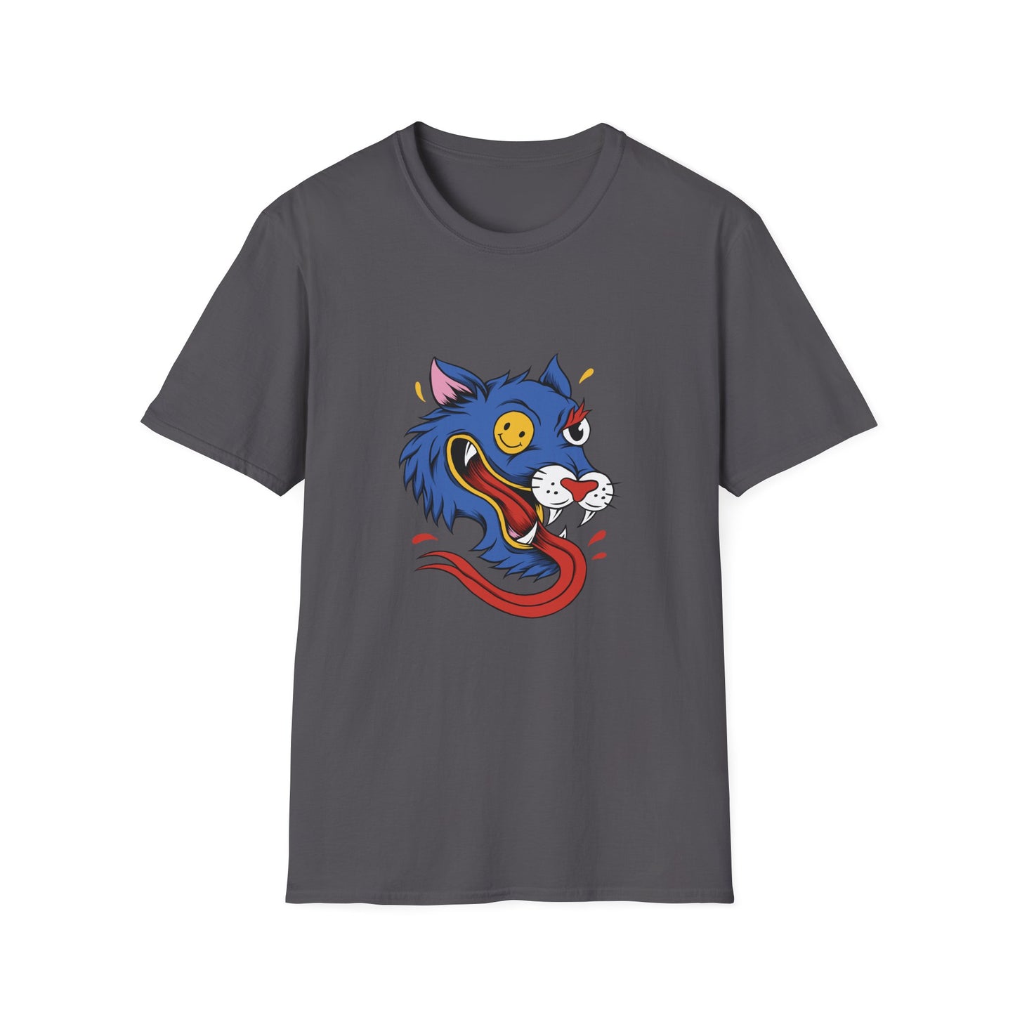 Wild Wolf Unisex T-Shirt - Crazy Wolf Design