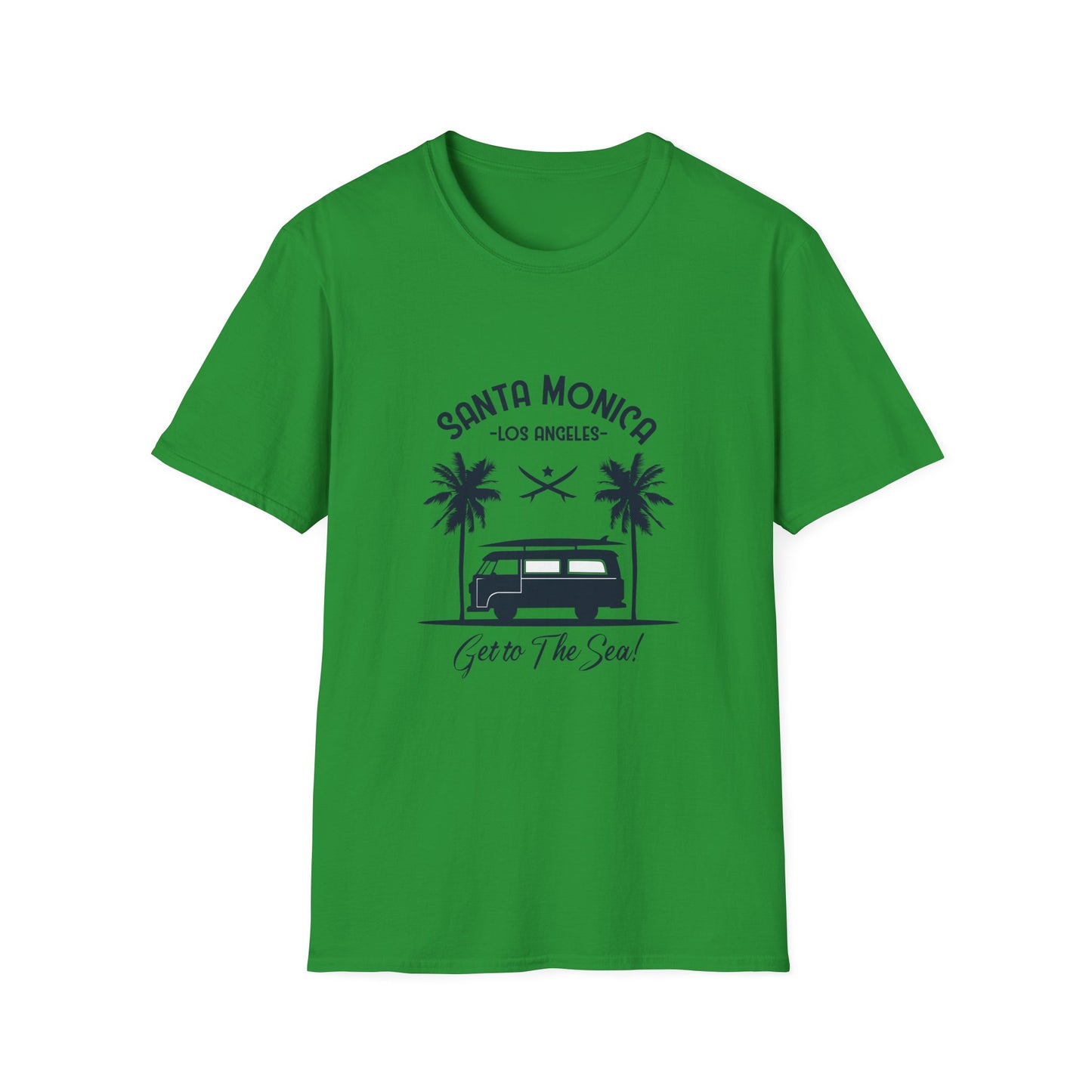 Santa Monica Unisex T-Shirt - Get to the Sea Design