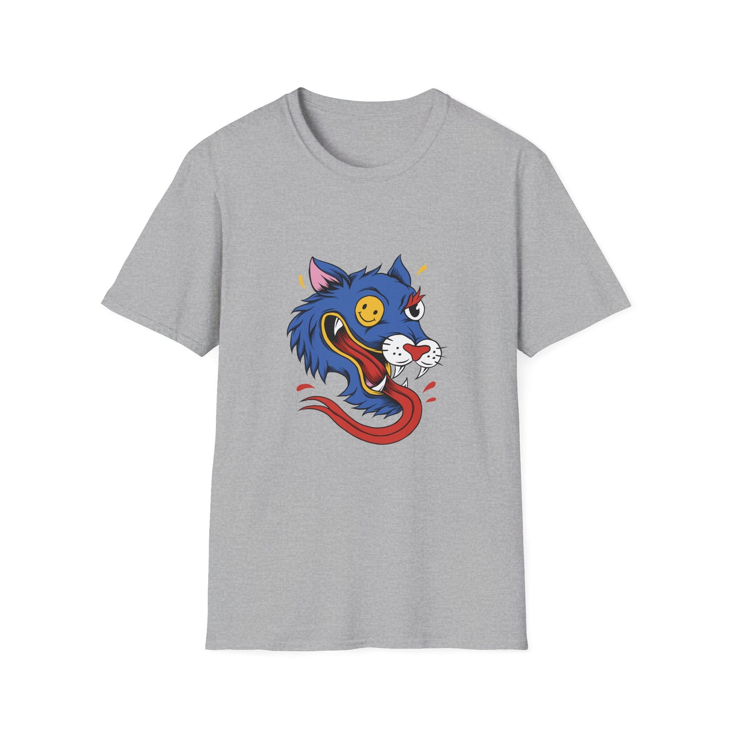Wild Wolf Unisex T-Shirt - Crazy Wolf Design