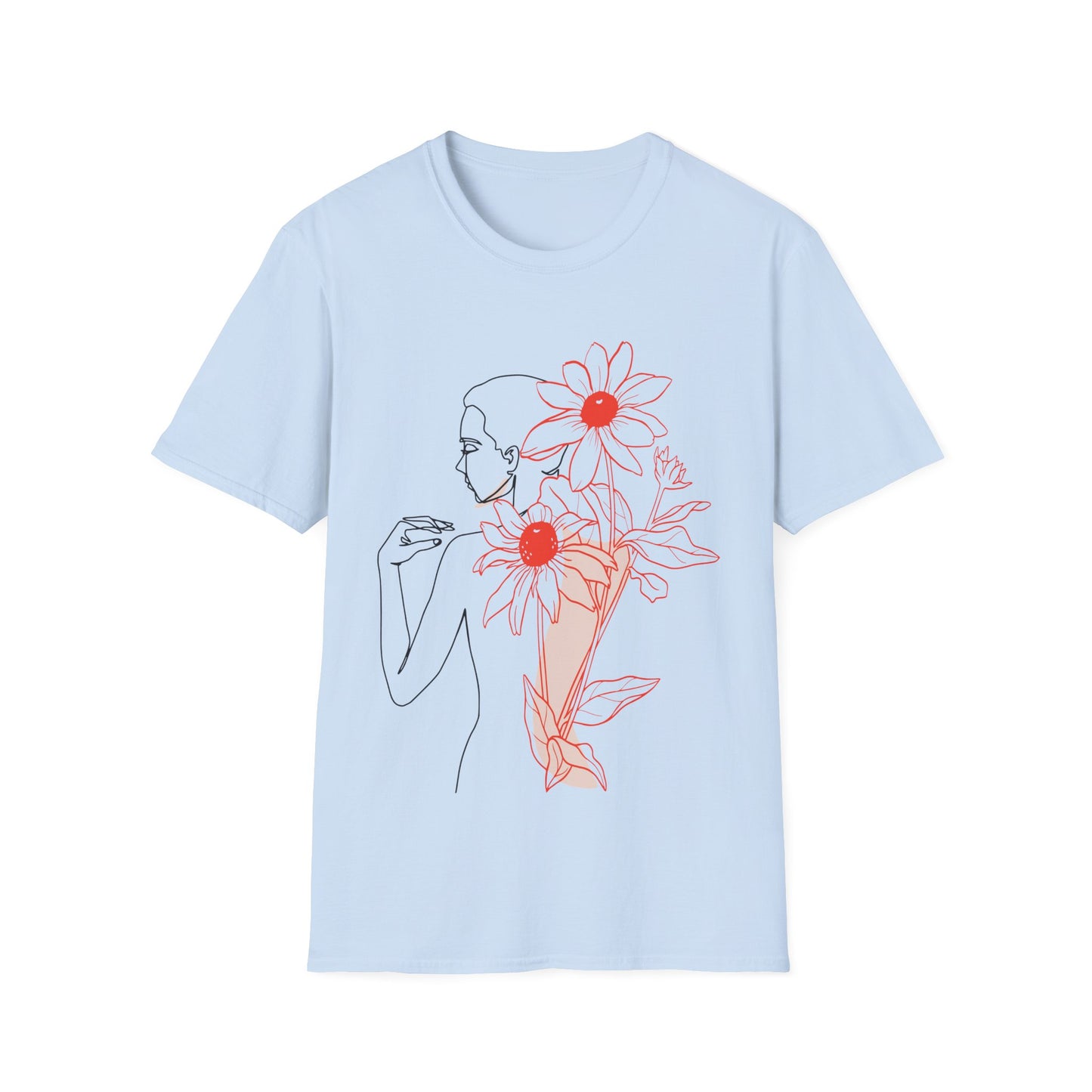 Floral Line Art Tee
