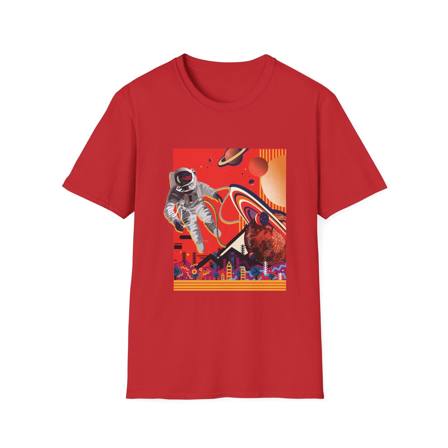 Astronaut T-Shirt - Space Explorer Unisex Softstyle Tee