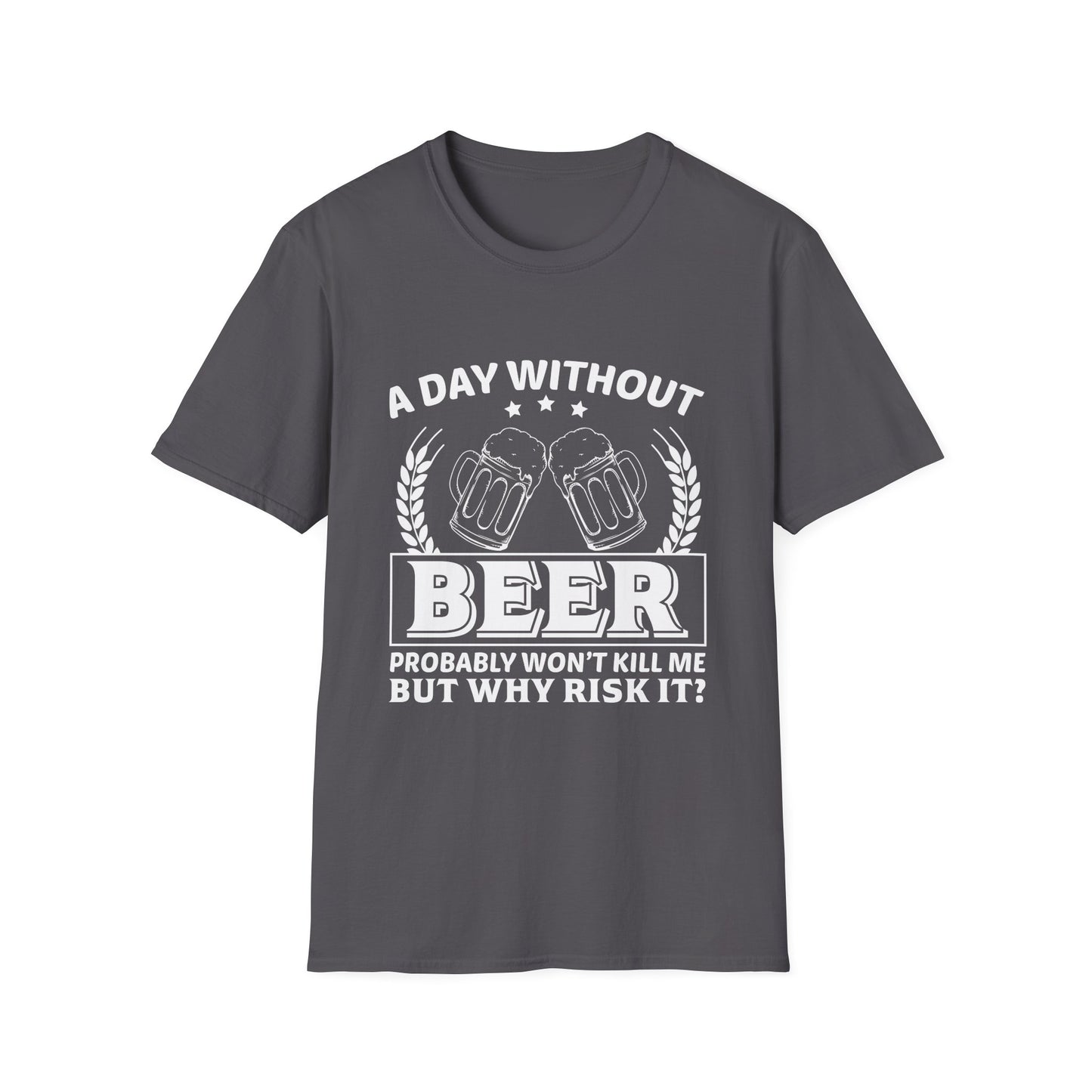 Beer Lover Unisex T-Shirt - A Day without Beer Design