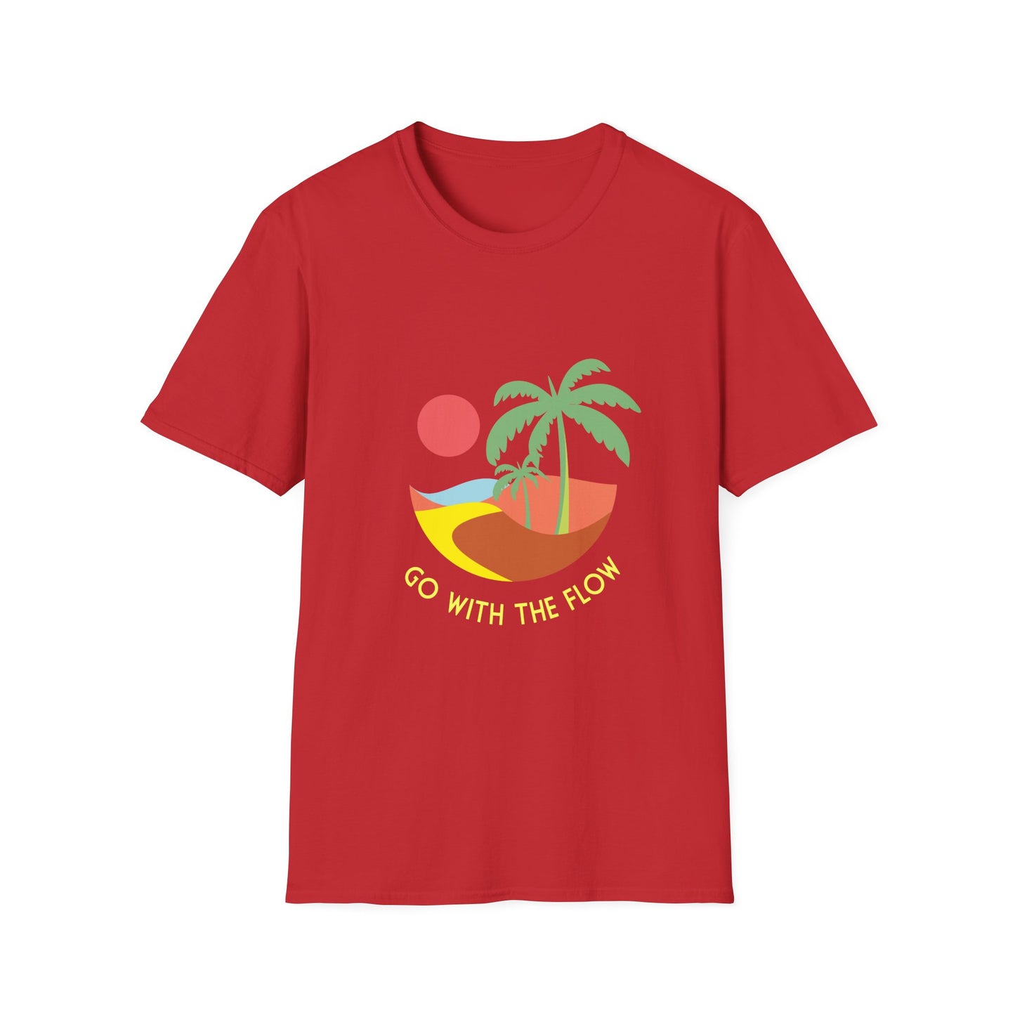 Flow Unisex T-Shirt - Go with the Flow Design