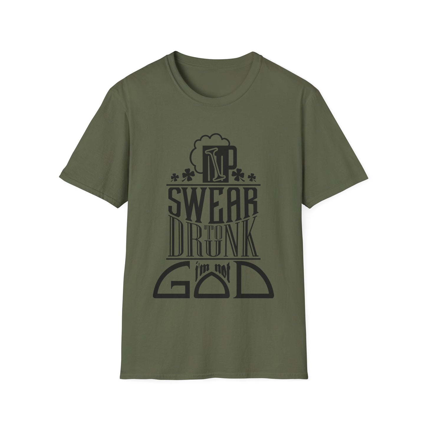 Funny Unisex Softstyle T-Shirt - I Swear Design