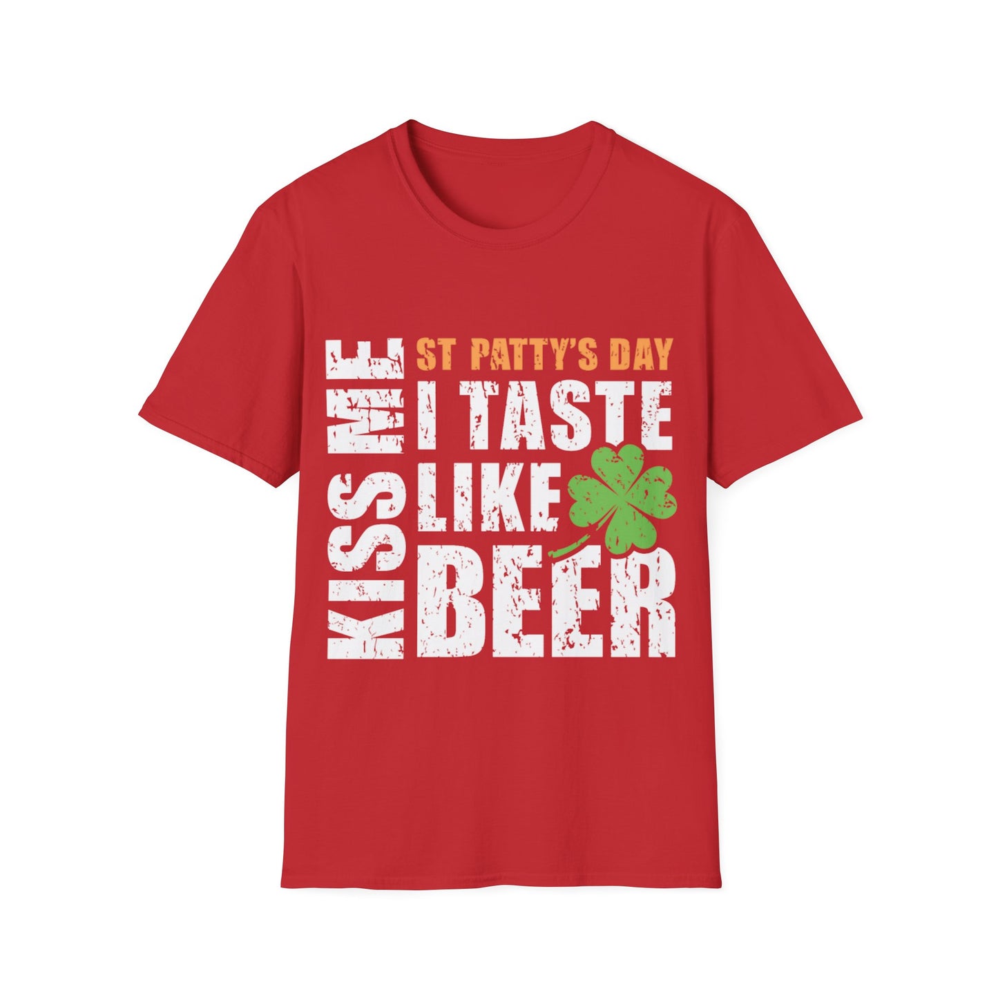 Funny Beer Lover Unisex T-Shirt Kiss Me I Taste Like Beer