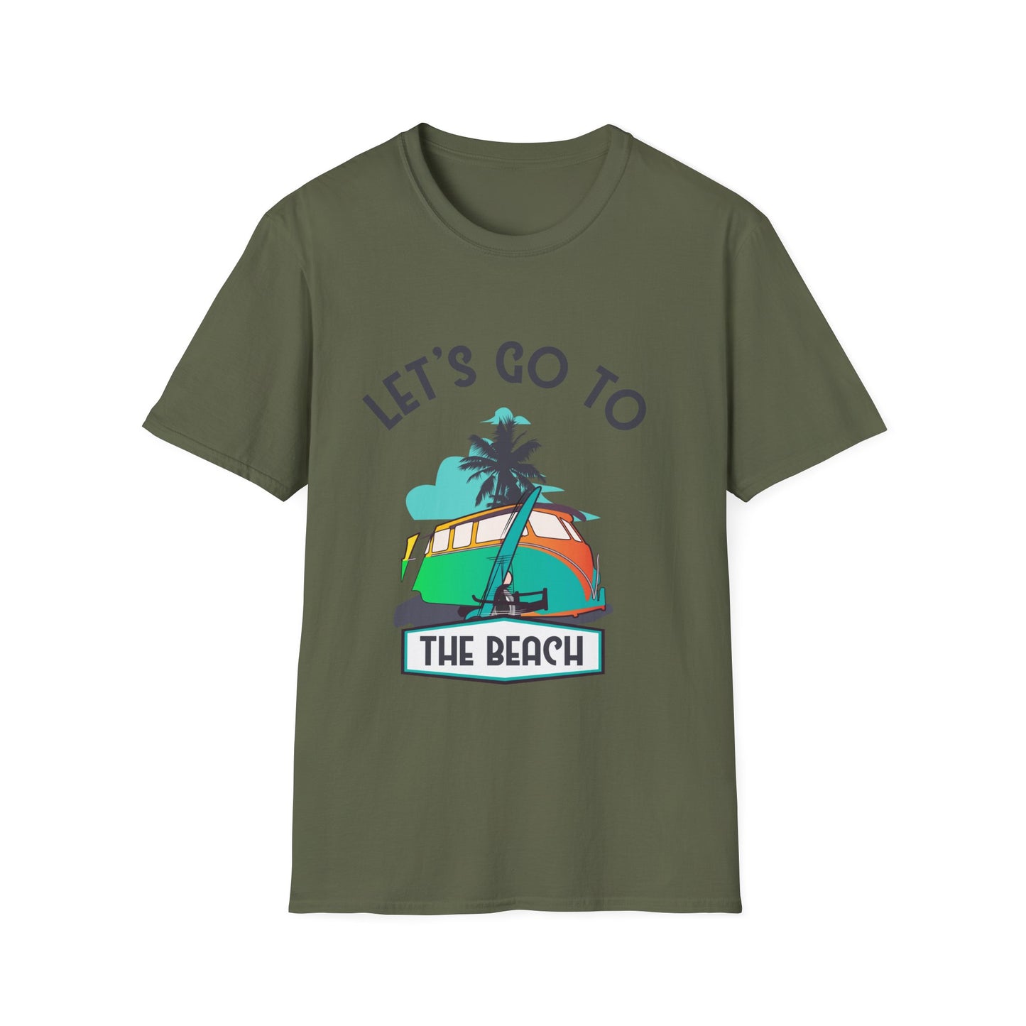 Beach Vibes Unisex T-Shirt - Lets Go To The Beach Design