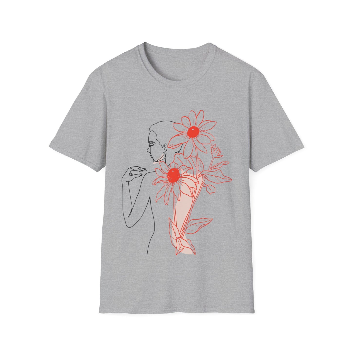Floral Line Art Tee