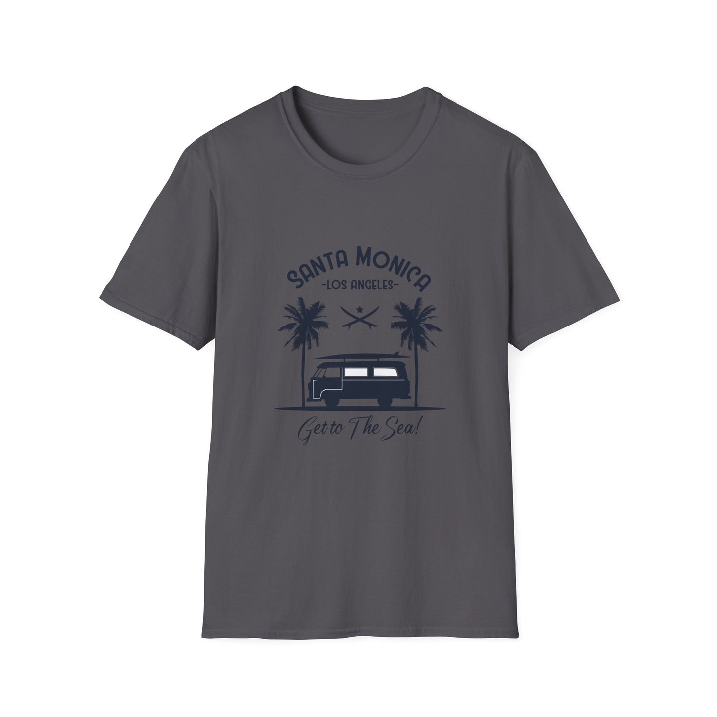 Santa Monica Unisex T-Shirt - Get to the Sea Design