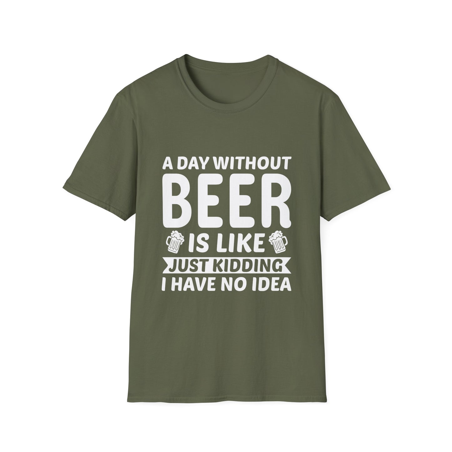 Beer Lover T-Shirt - A Day without Beer Design