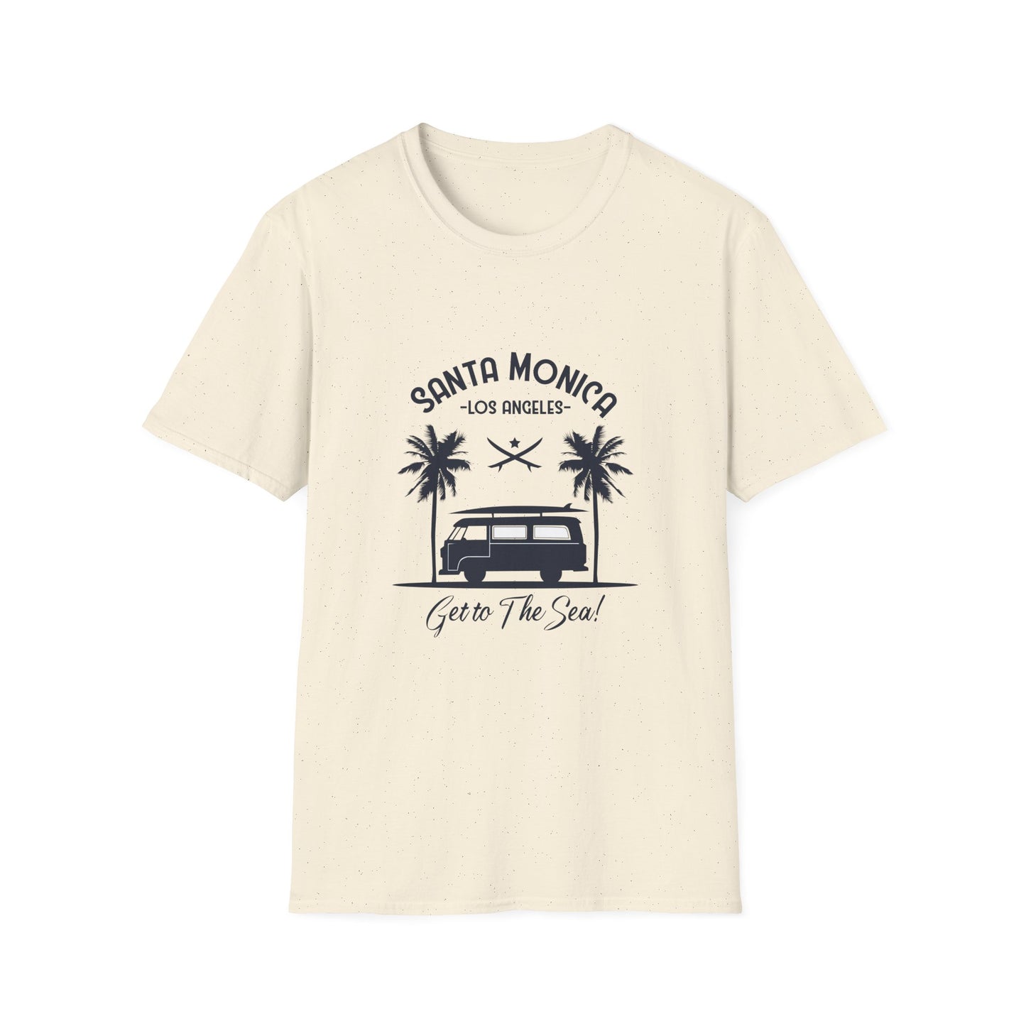 Santa Monica Unisex T-Shirt - Get to the Sea Design