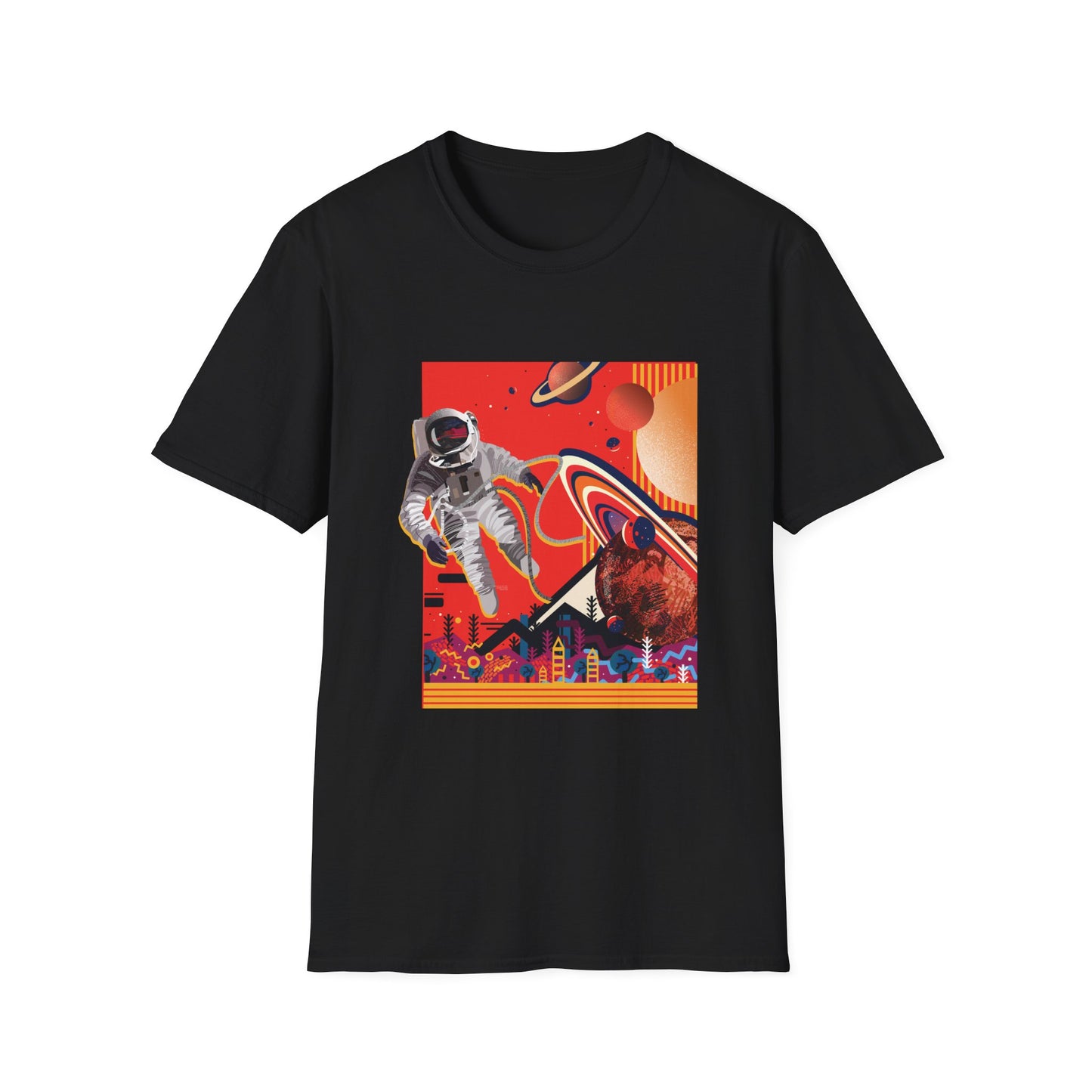 Astronaut T-Shirt - Space Explorer Unisex Softstyle Tee