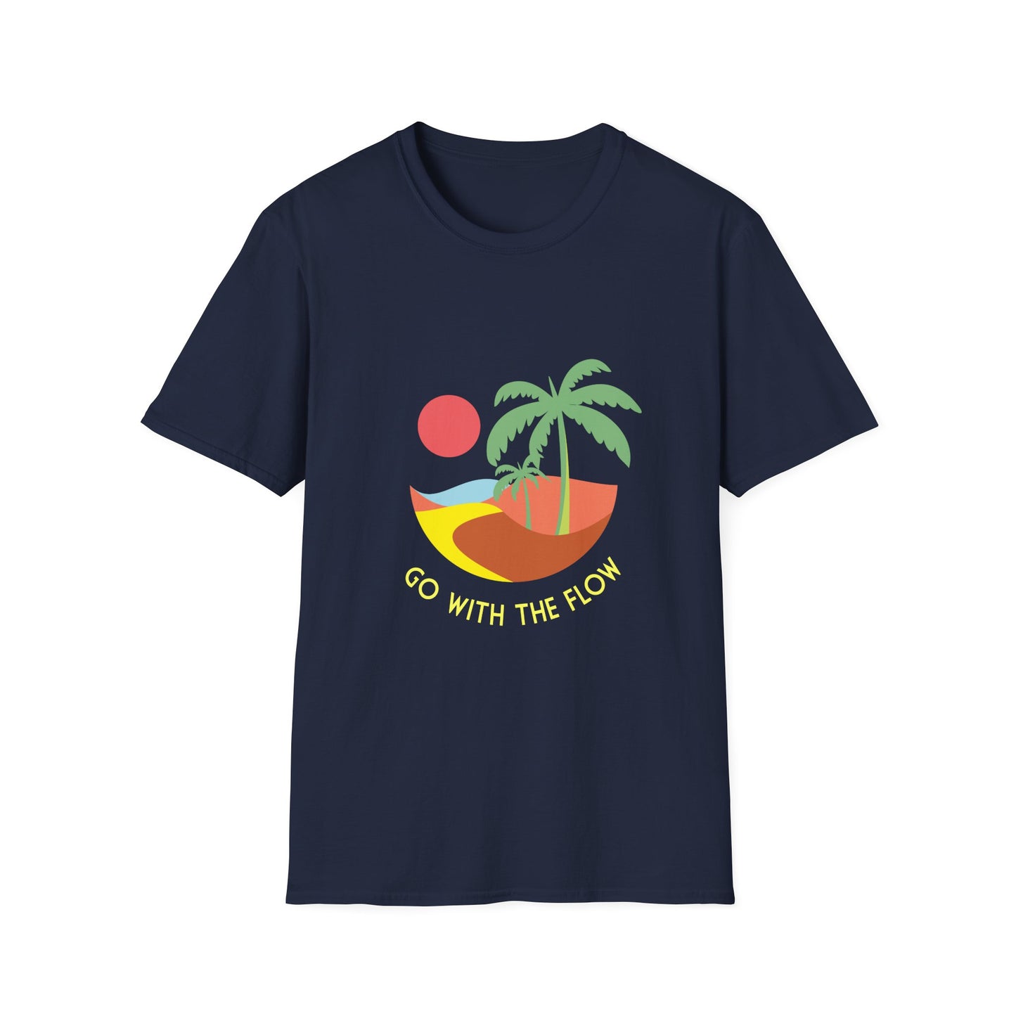 Flow Unisex T-Shirt - Go with the Flow Design