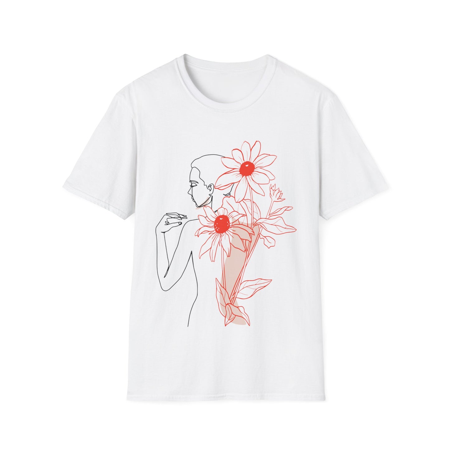 Floral Line Art Tee