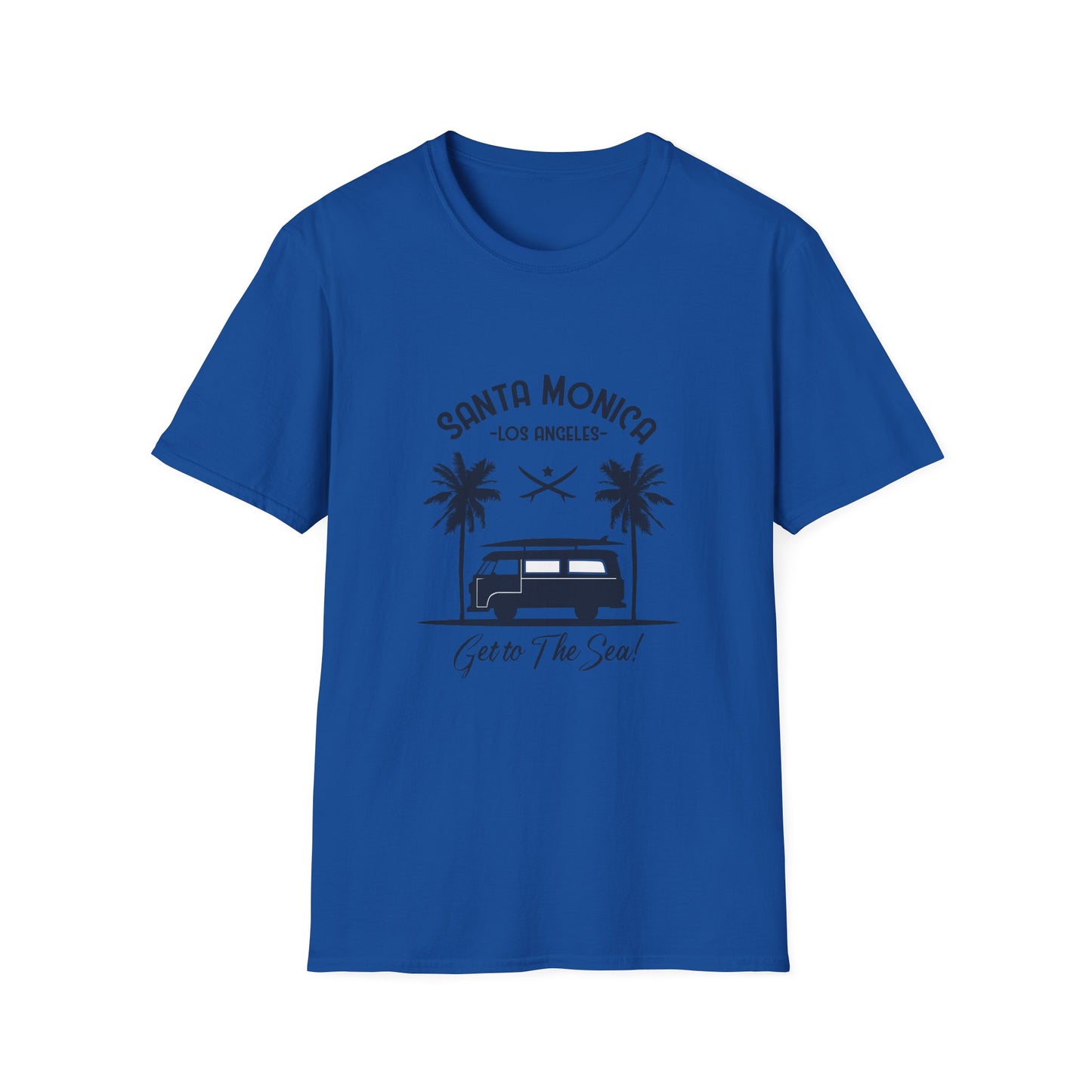 Santa Monica Unisex T-Shirt - Get to the Sea Design
