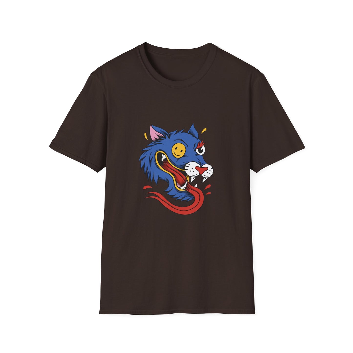 Wild Wolf Unisex T-Shirt - Crazy Wolf Design