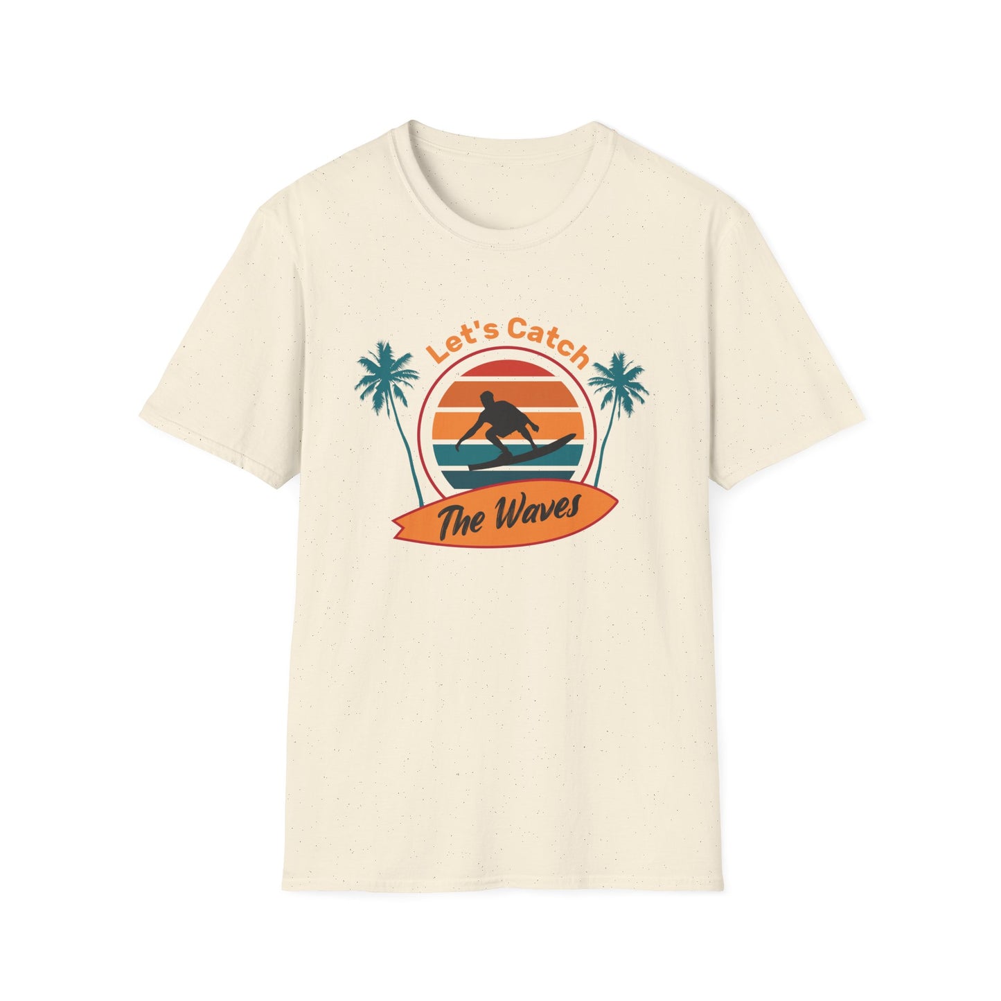 Beach Vibes T-Shirt – Lets Catch the Waves Design