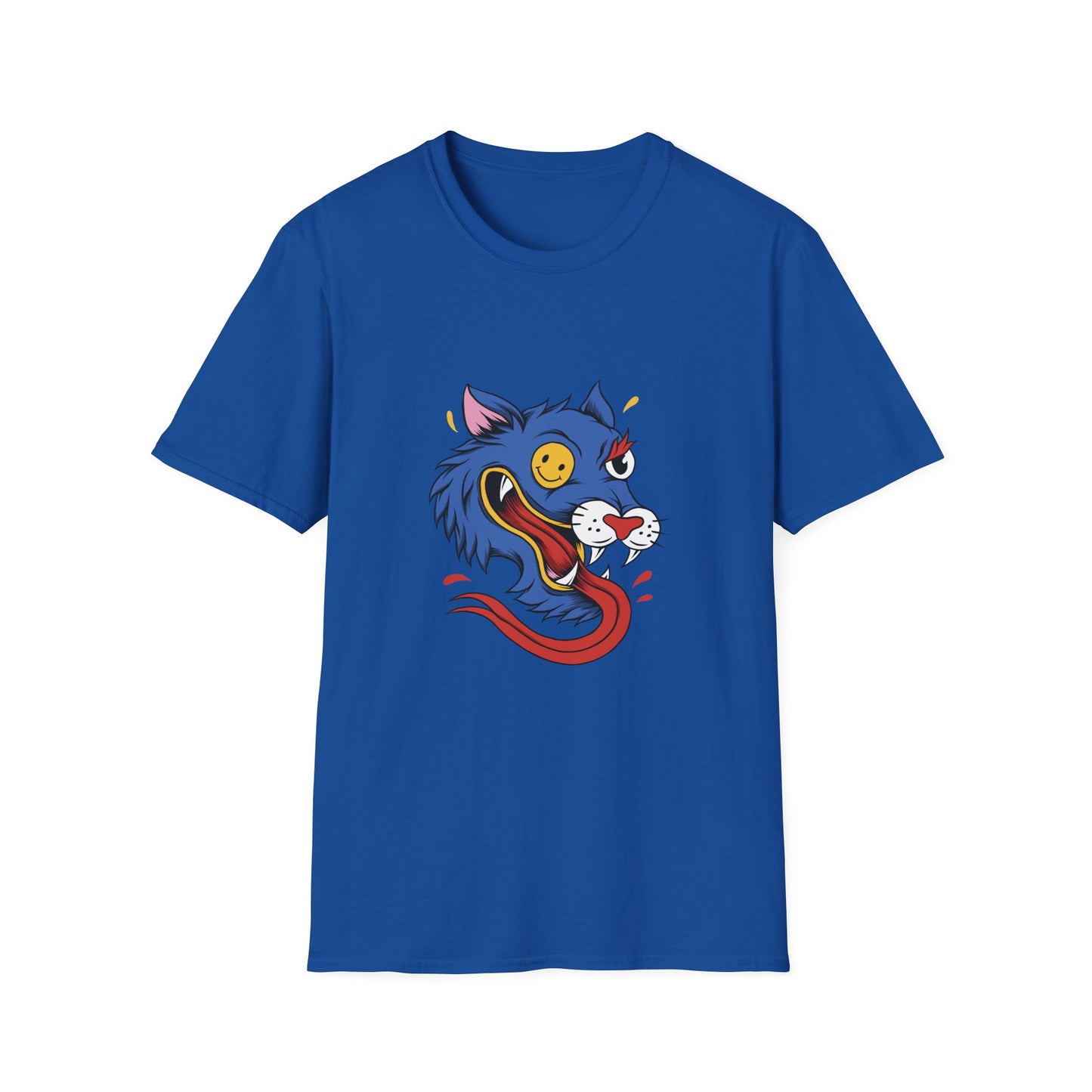 Wild Wolf Unisex T-Shirt - Crazy Wolf Design
