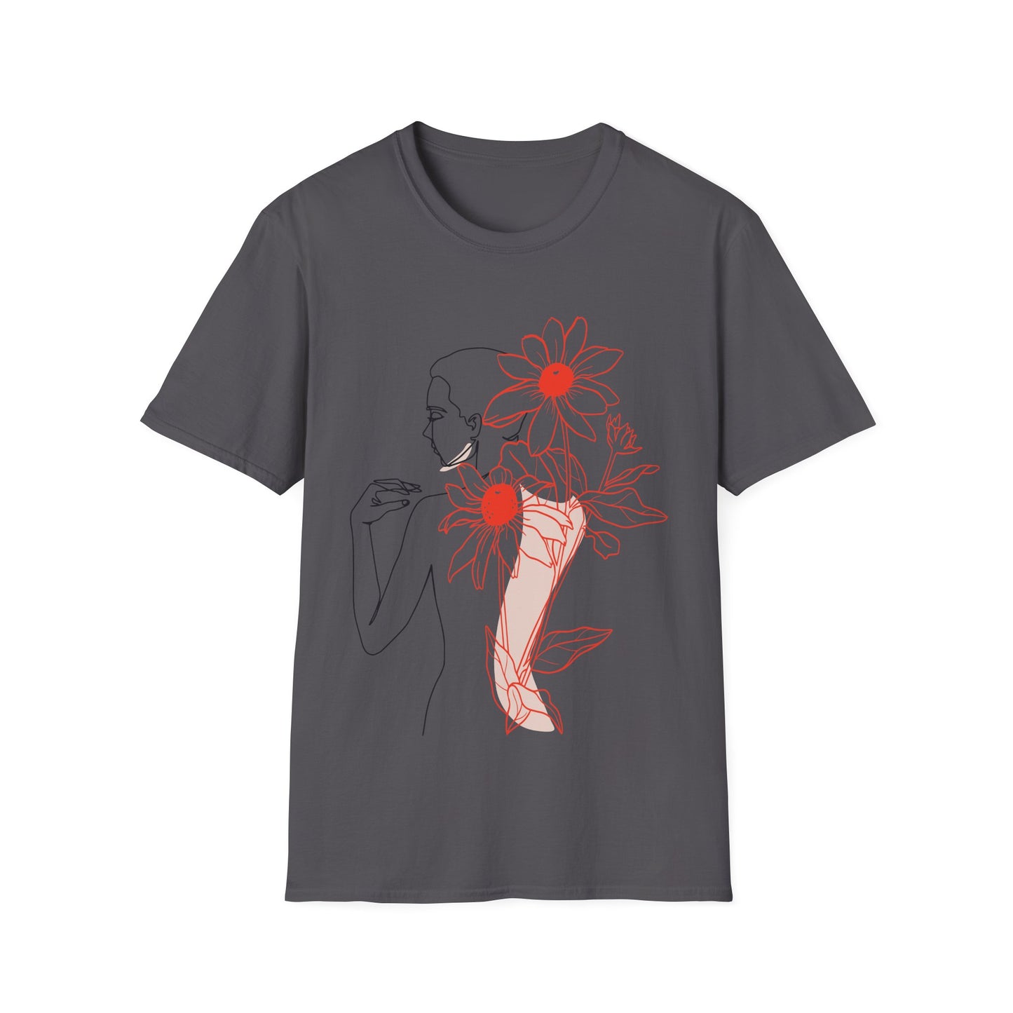 Floral Line Art Tee