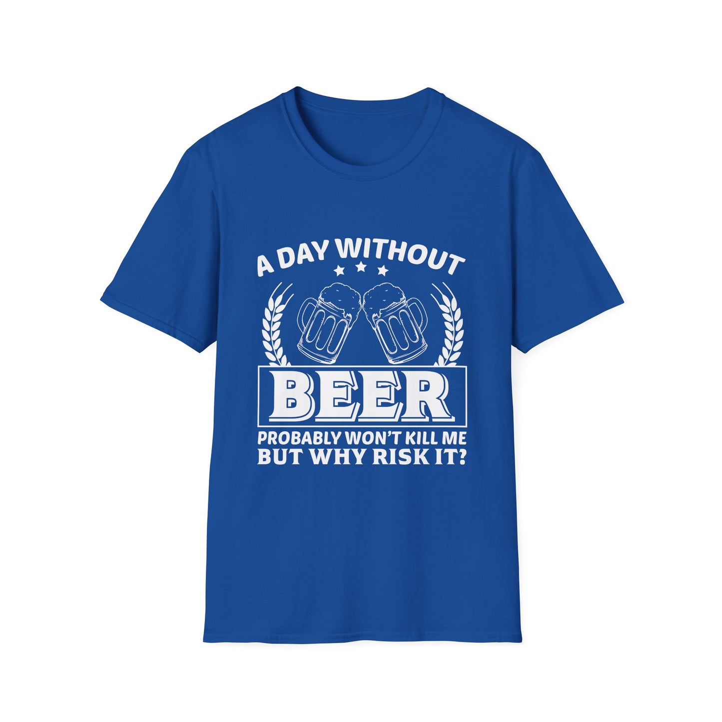 Beer Lover Unisex T-Shirt - A Day without Beer Design