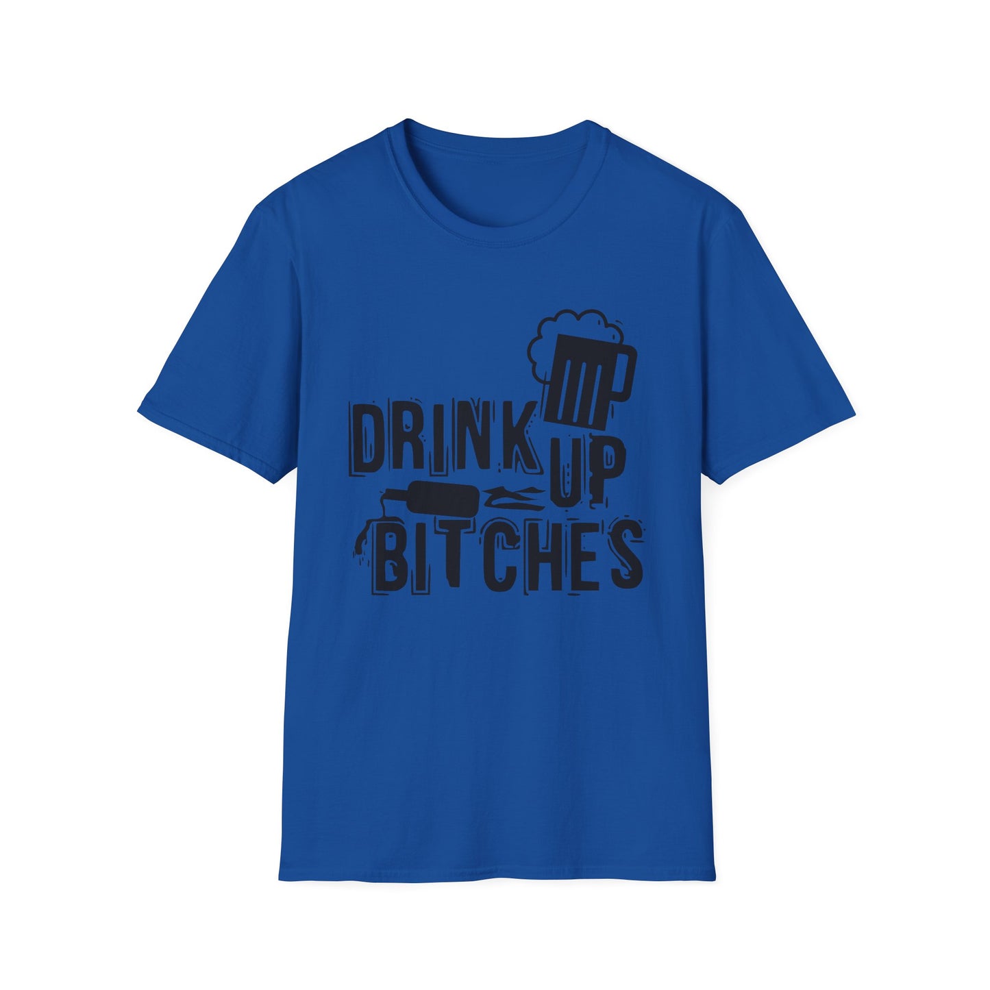 Funny Drinking Unisex Softstyle T-Shirt - Drink Up Bitches