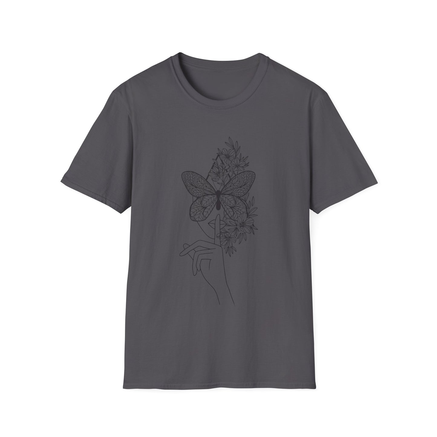 Butterfly Line Illustration T-Shirt