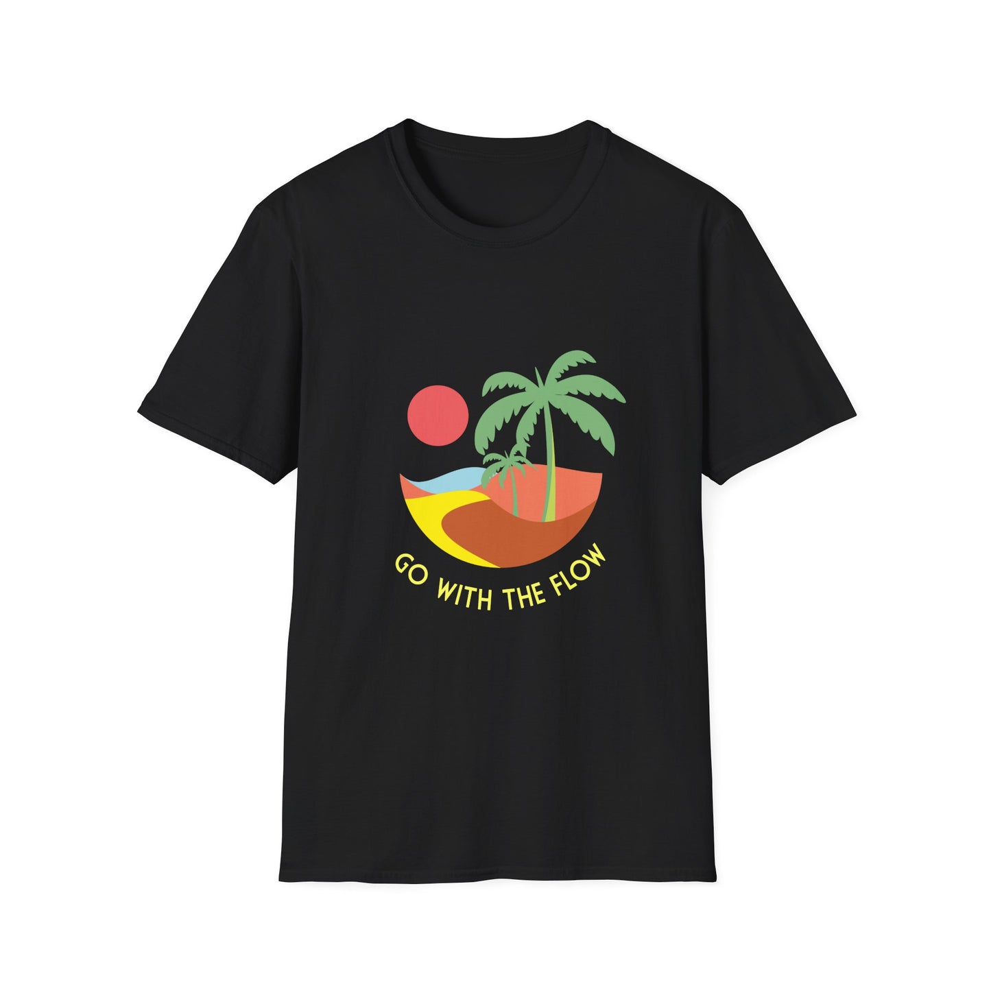 Flow Unisex T-Shirt - Go with the Flow Design