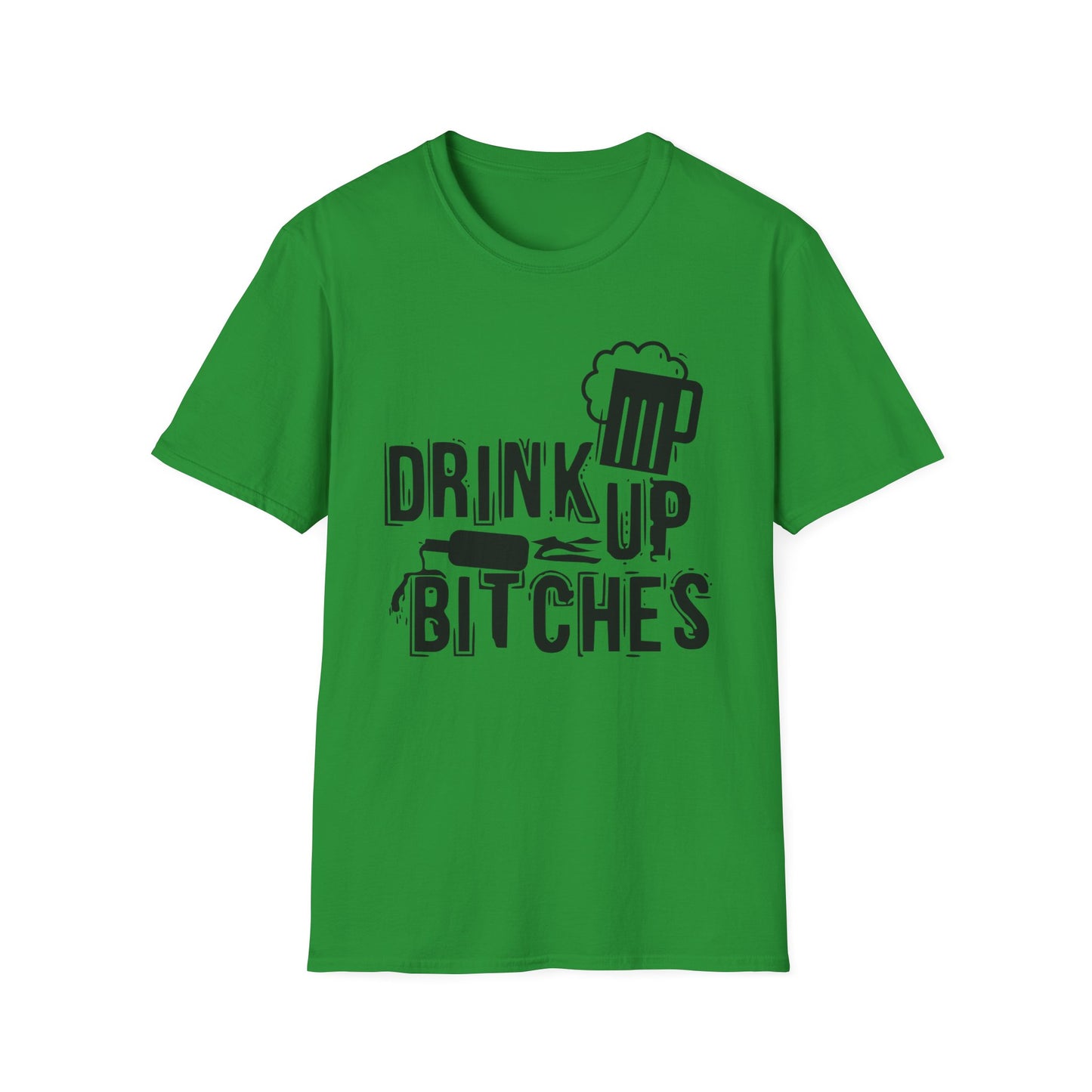 Funny Drinking Unisex Softstyle T-Shirt - Drink Up Bitches