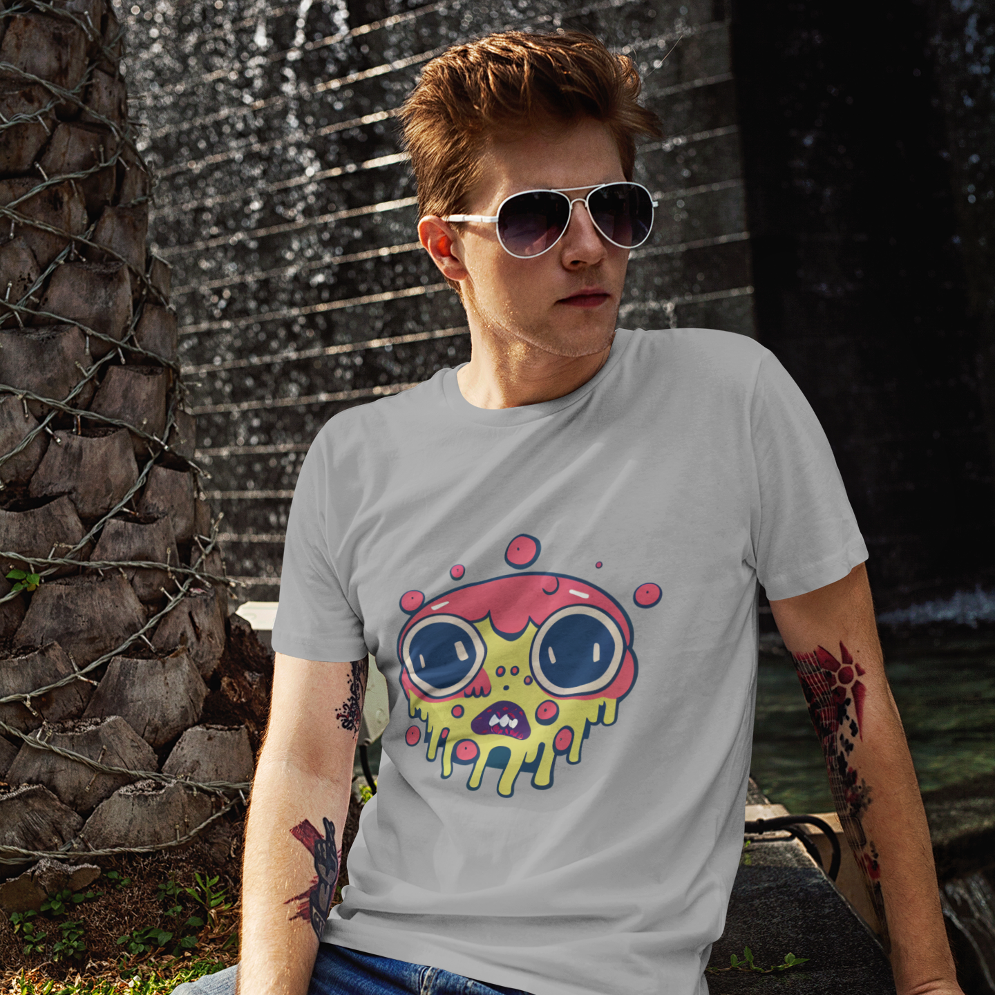 Alien Melting Face T-Shirt